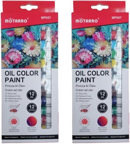 Oil Color Paint 12PC - 2 Pack