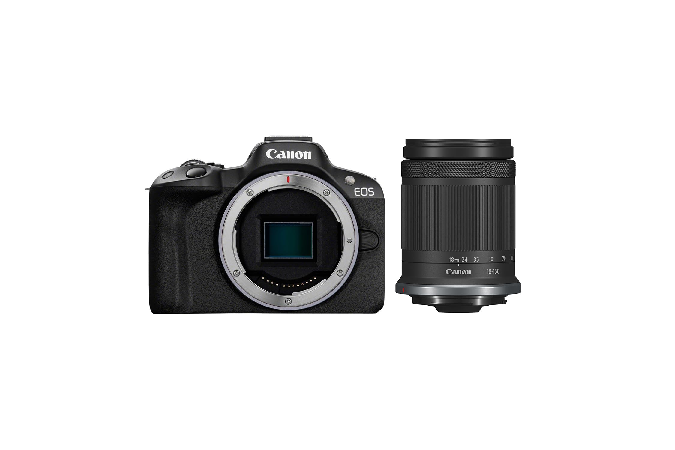 Canon Eos R50 APS-C Mirrorless + RF-S 18-150 F/3,5-6,3 (24,2 Mp,- Fino A 15Fps, Digic X, Video 4K Uhd Fino 30P, Dual Pixel Cmos Auto Focus Ii, Display Touch Orientabile 7,5 Cm, Wi-Fi, Bt, 328 Gr)-image