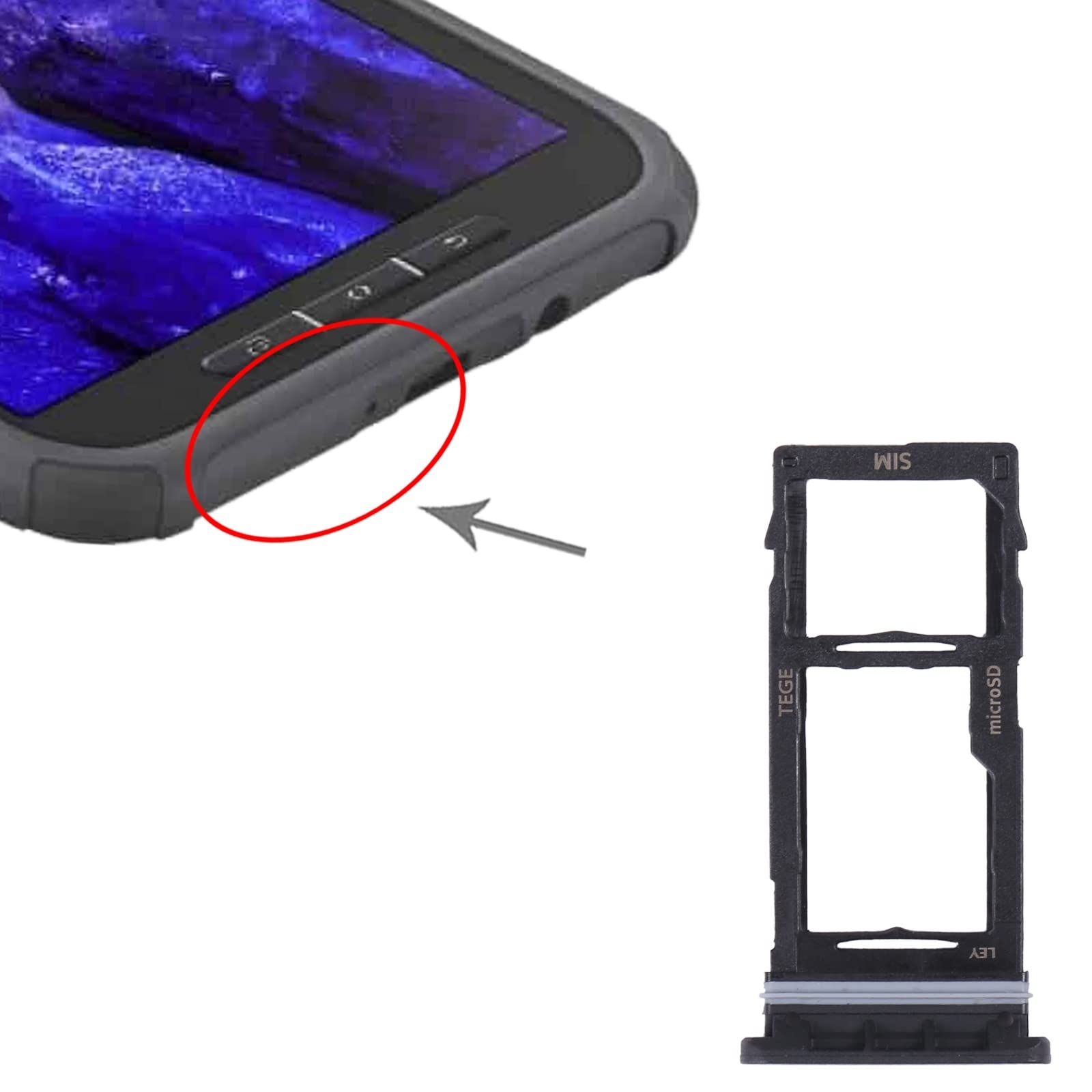 PYSQ YYJKK For Samsung Galaxy Tab Active3 8.0 SM-T570/T575 SIM
