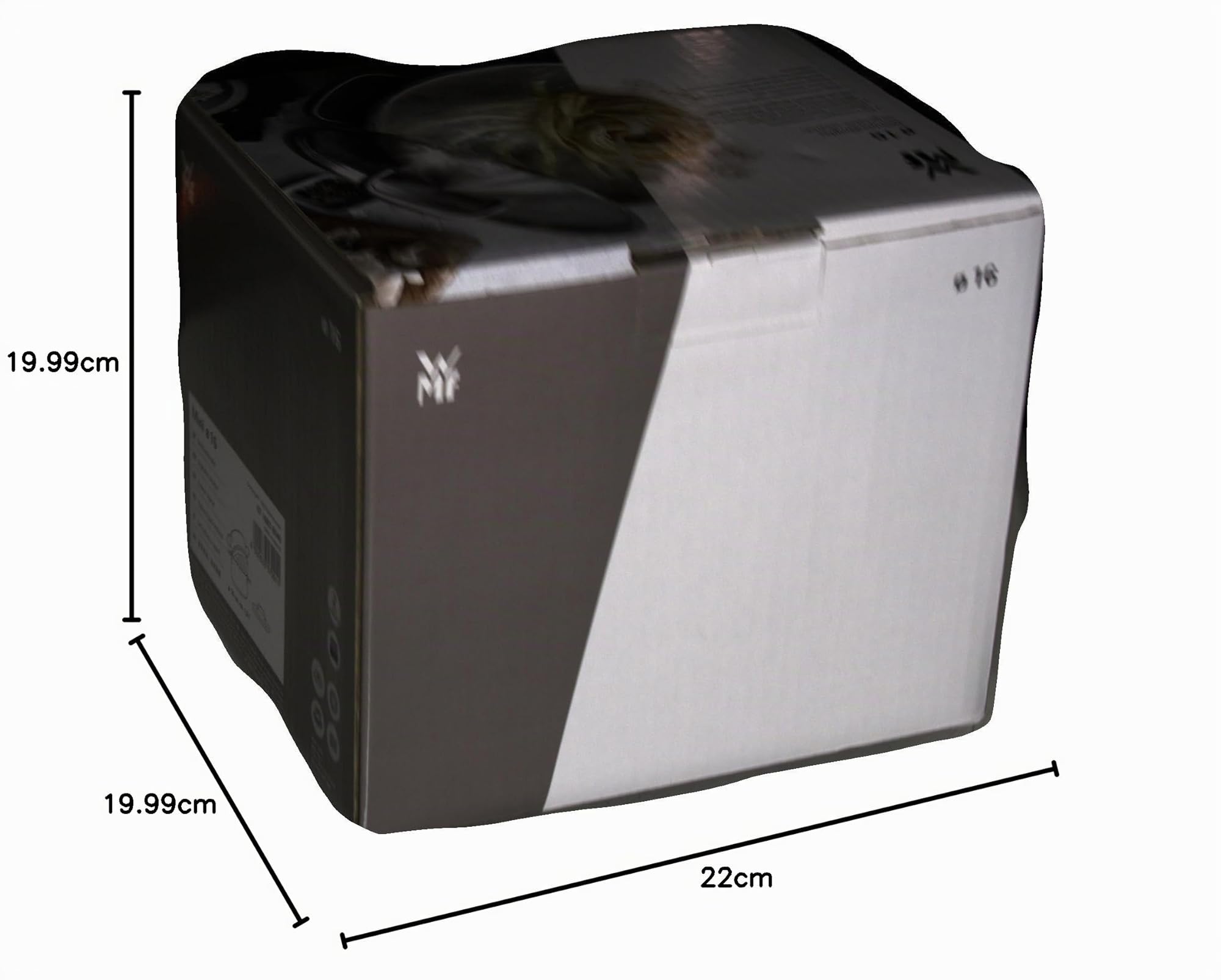 WMF Mini - Vaporizador Sin Recubrimiento Antiadherente con Tapa Metálica 16 cm Apróx 1,5 L, Borde Vertedor, Apilable de Acero Inoxidable Cromargan Publido, Apto Inducción