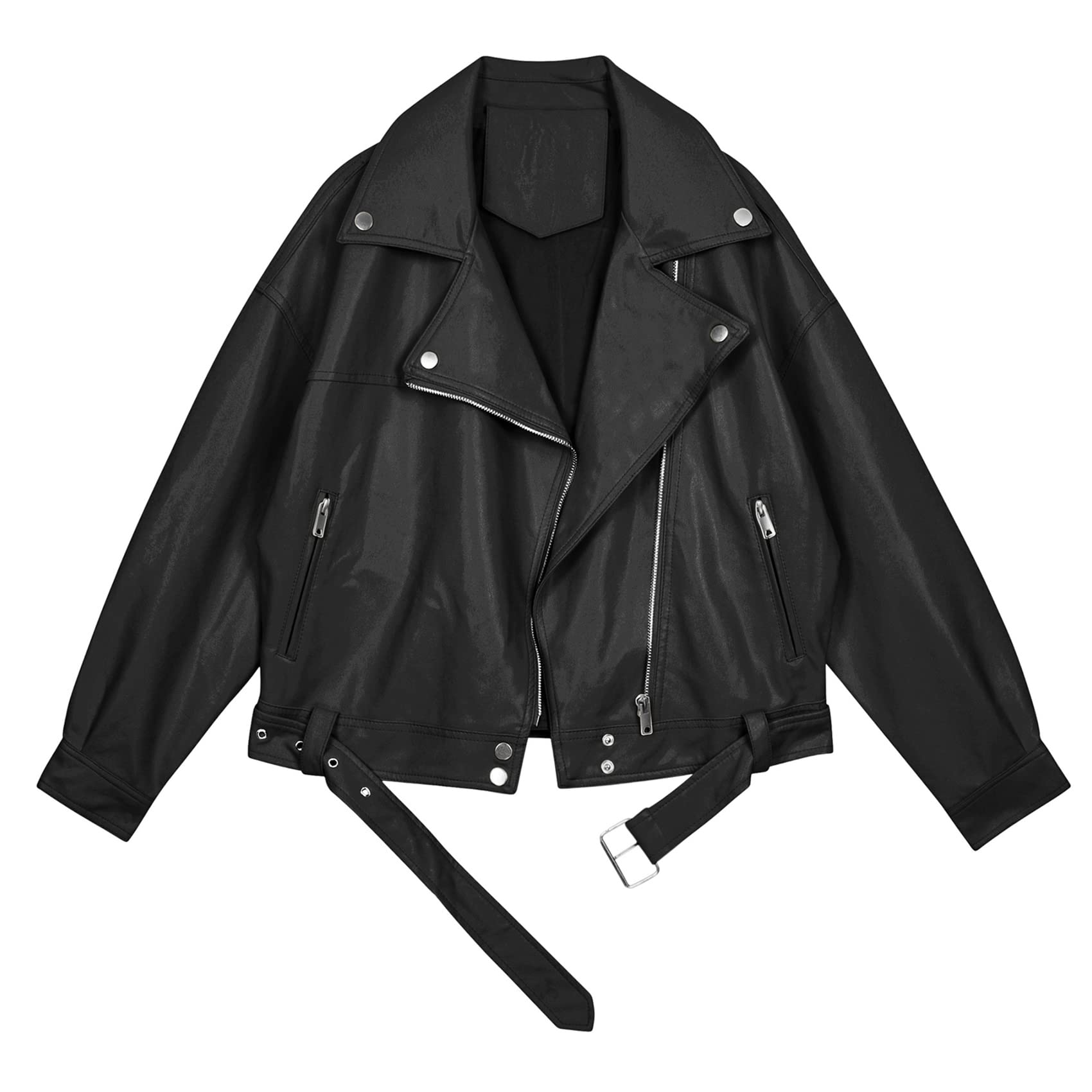 Nuevo Estilo De Traje De Primavera De Cuero De La Motocicleta Para Mujeres, Hermoso Abrigo De Cuero De La PU, Chaqueta Corta