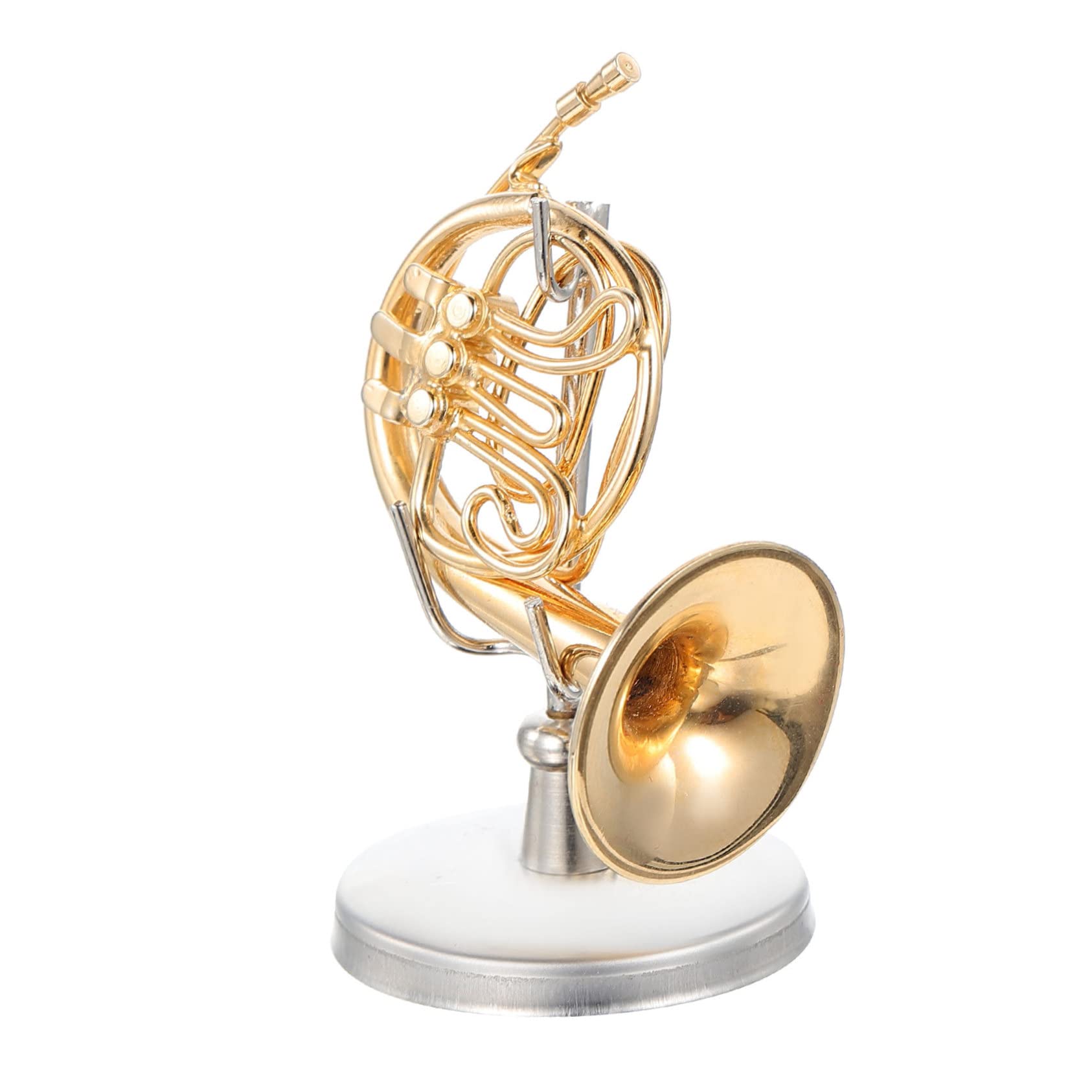 Cabilock Horn Instrument Adorn Miniature Instrument Horn Ornament Supply Home Decor