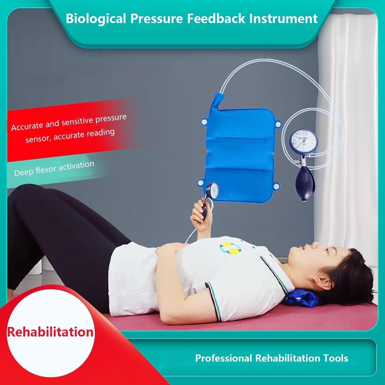 Biofeedback de Pression Stabilisatrice - Dispositif de Biofeedback de Pression Biologique - Instrument D'activation du Groupe Musculaire Central