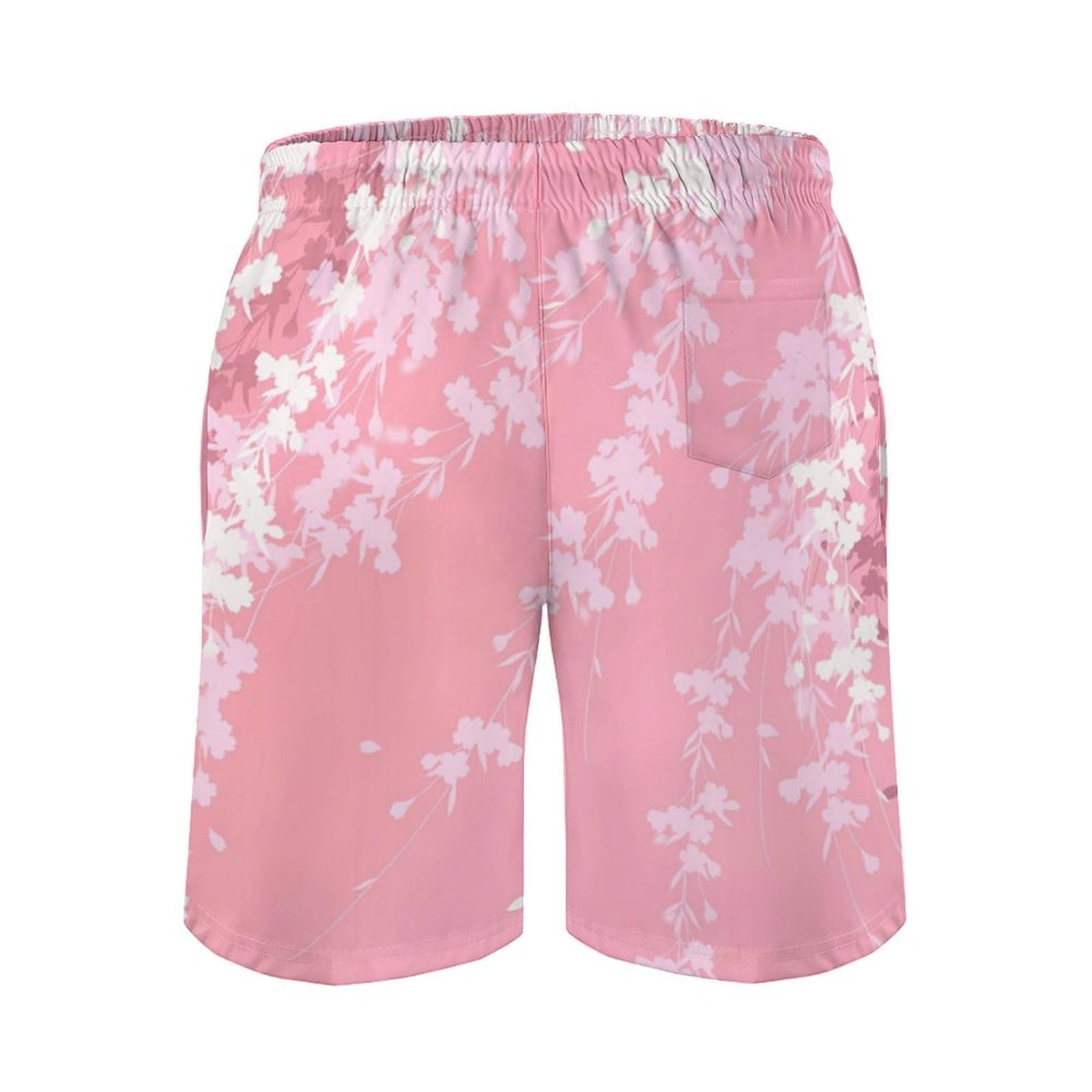 Amazon.co.jp: サーフパンツ 水着 メンズ ピンクの桜 ショートパンツ