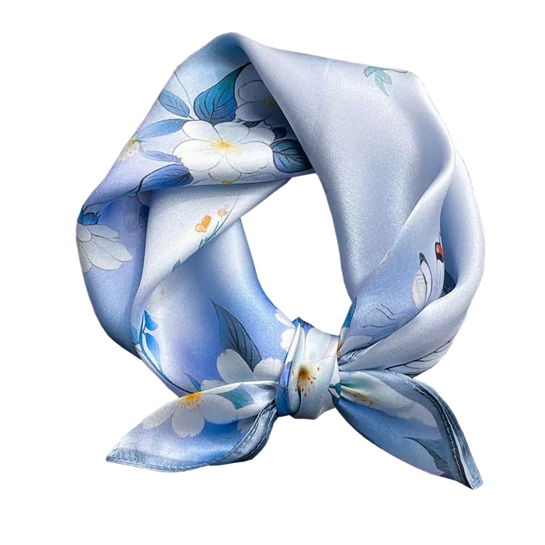 ANDANTINO 100% Mulberry Silk Scarf -21” Square Neckerchief with Gift Packed