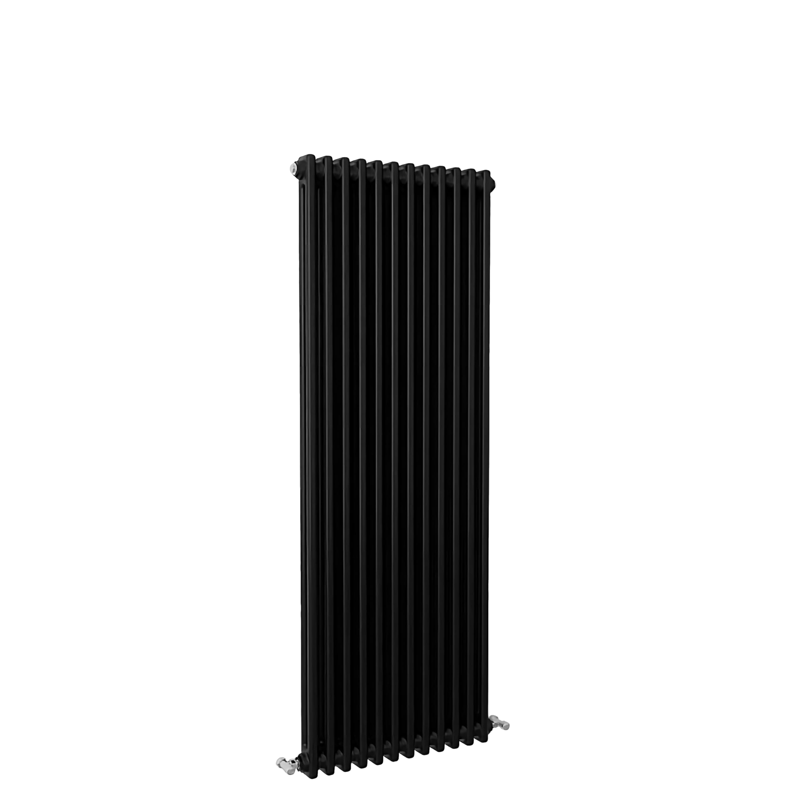 SLINE SANITARY Traditional 2 Column Cast Iron Style Radiator Vertical Black 1500x560mm
