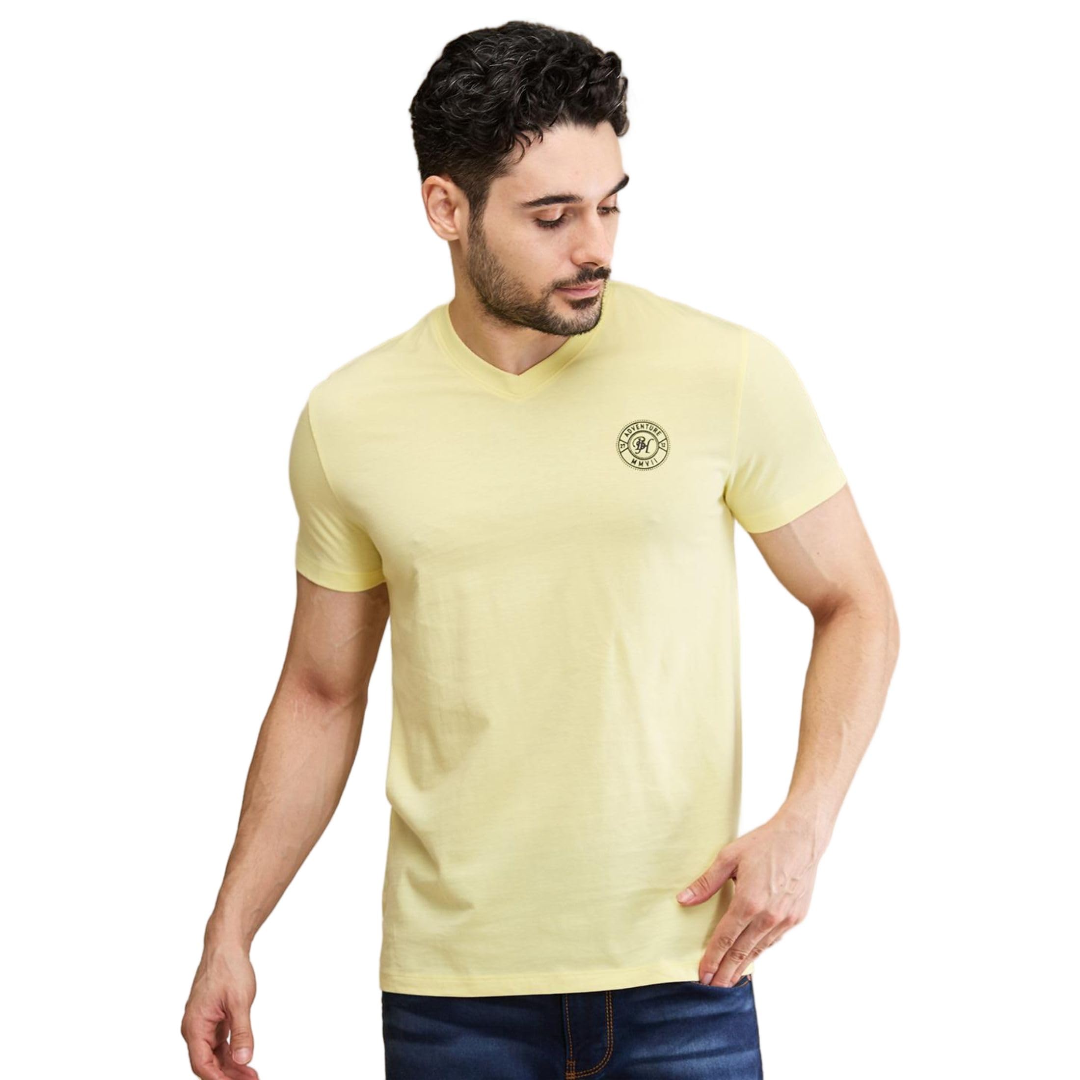 Being HumanDk.Olive Coloured Men T-Shirt