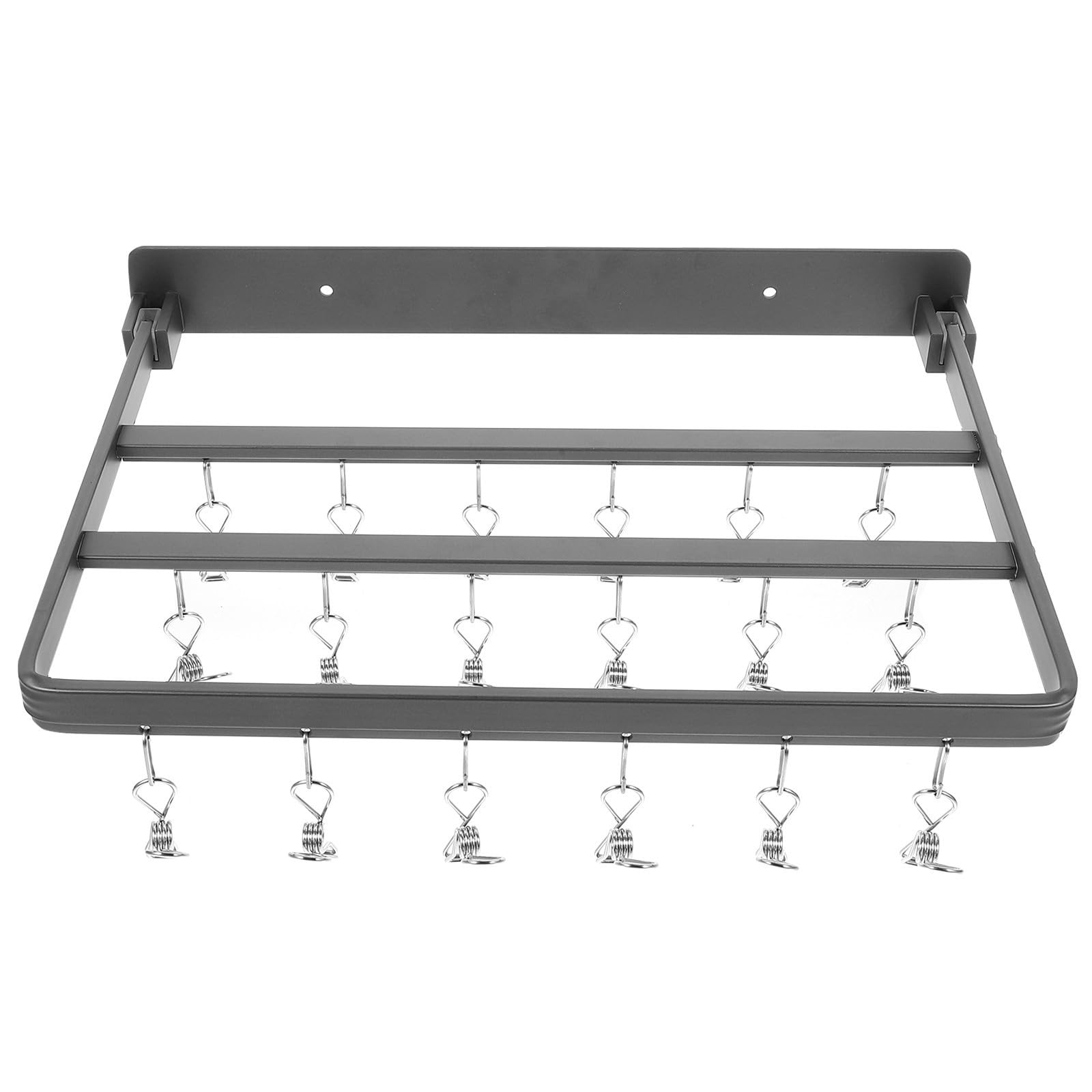 TOYANDONA Socken Trockenbügel mit 26 Klammern aus Aluminium, Faltbar