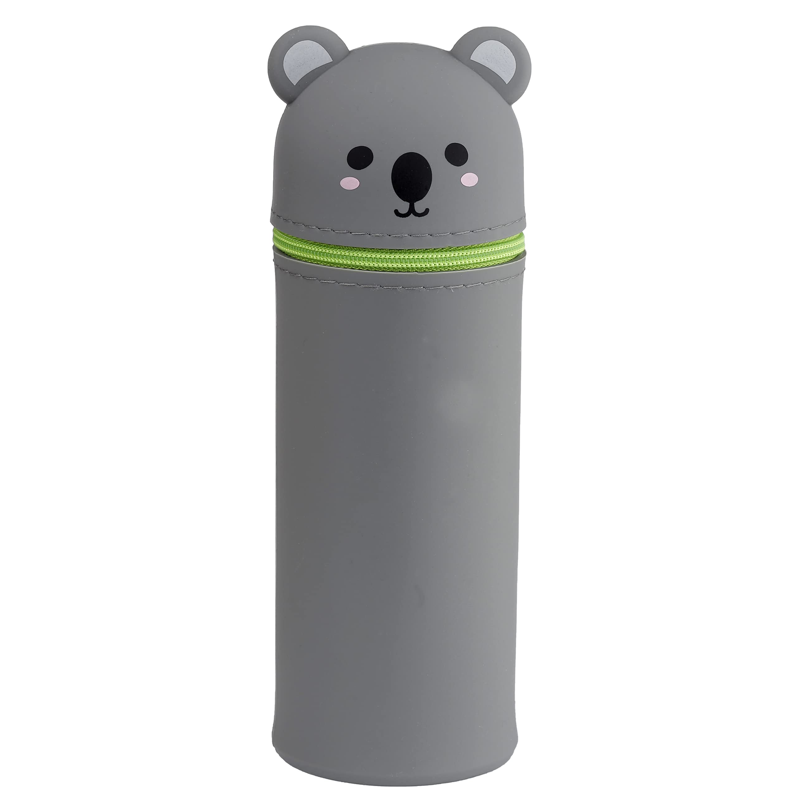 Trousse à Crayons Ronde En Forme De Koala - Trousse Cylindrique Enfant 20x7,5 Cm - Polyester Mignon