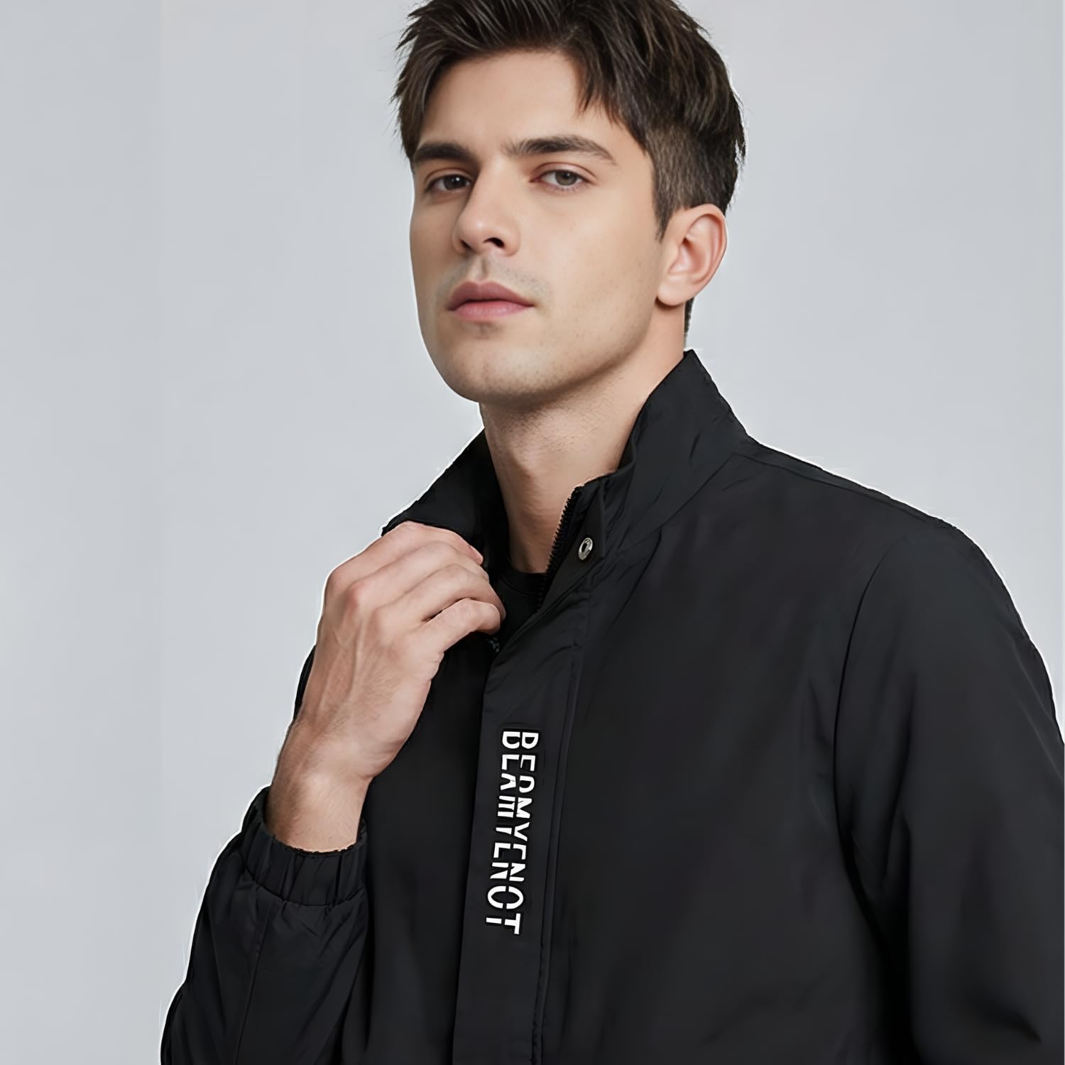 MIA FASHION Men’s Urban Streetwear Windcheater | Slim-Fit Casual Bomber Jacket 3