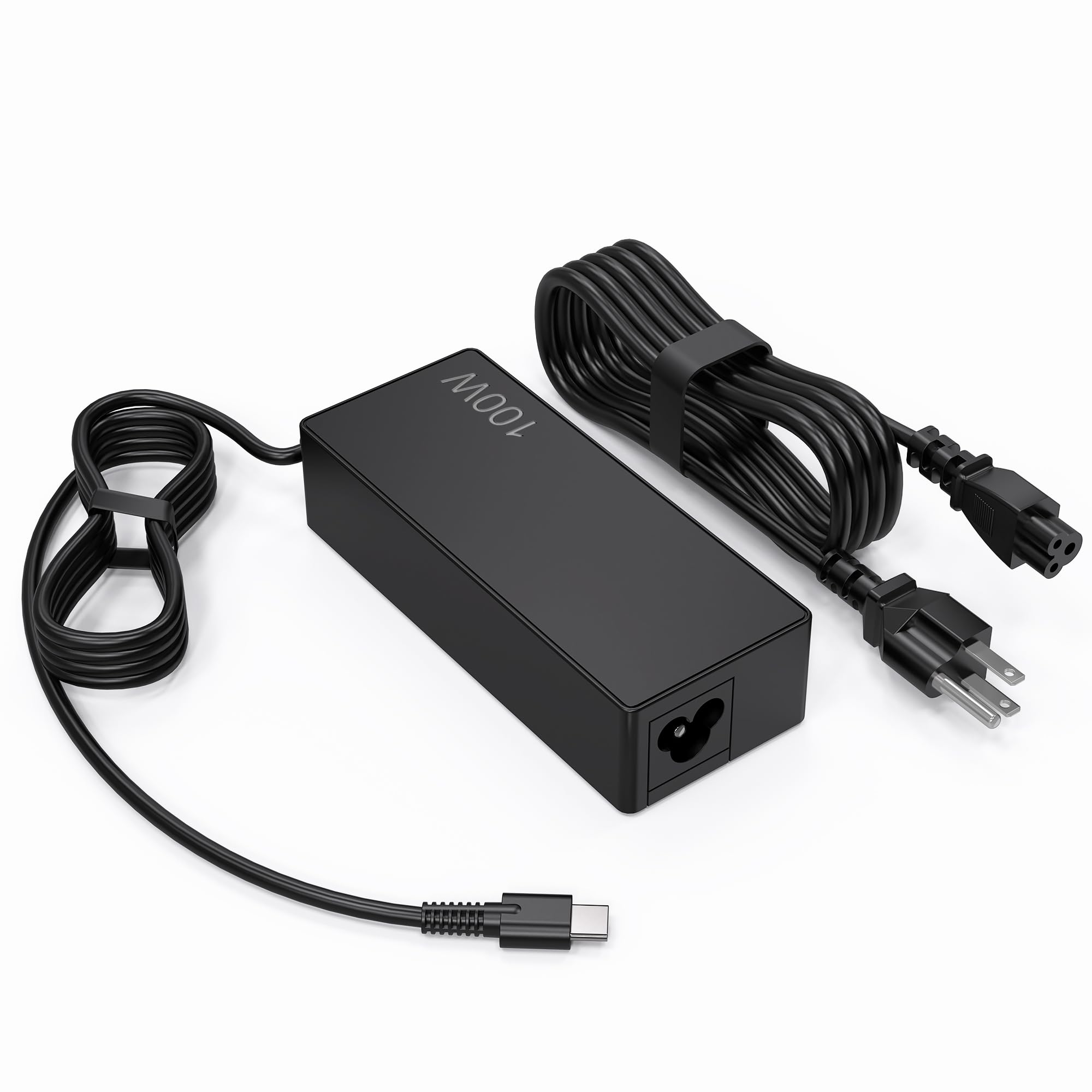 View 1 of 100W USB C Laptop Charger for Lenovo ThinkBook/Thinkpad/IdeaPad/Yoga Fast Charging Type C Travel Laptop Power Adapter