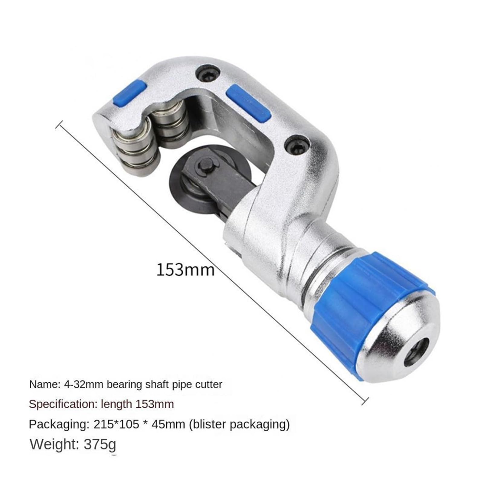 Metalowy Obcinak Do Rur Rolkowych Łożysko Nożycowy Obcinak Do Rur Do Cięcia Rur Hydraulicznych Z Miedzi I Aluminium Ze Stali Nierdzewnej Szybkie Precyzyjne Cięcie(Bearing type M4-32)