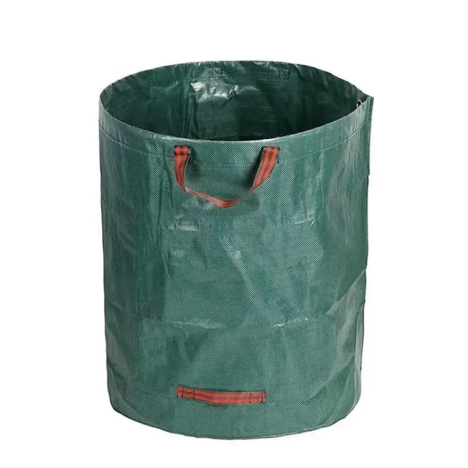 Borsa per la raccolta delle foglie con coperchio, tracolla e coulisse - riutilizzabile Sacco detriti giardino