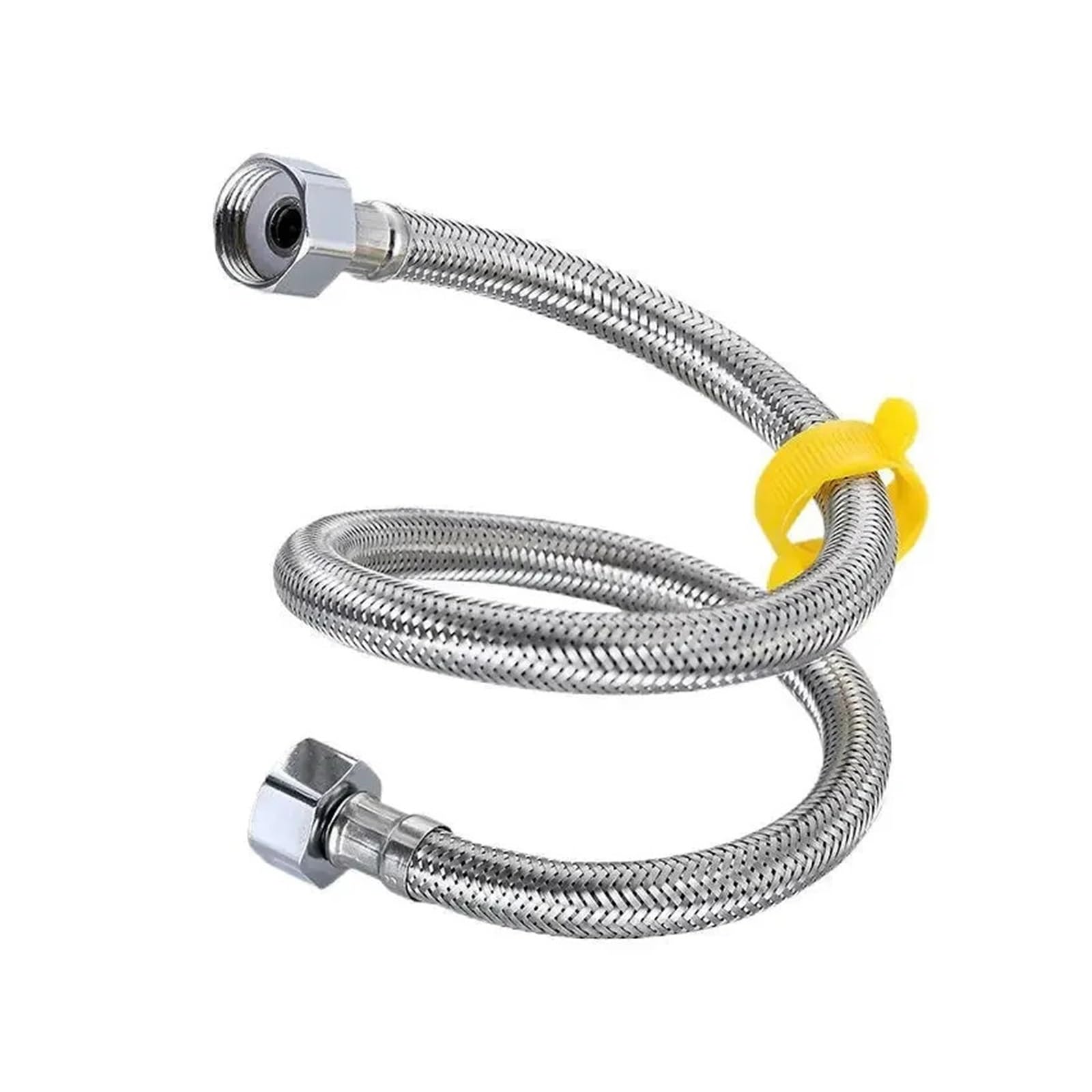 GUYTRM Tubo flessibile di ingresso del rubinetto dell'acqua intrecciato in acciaio inossidabile 304 da 1/2 pollice, tubo flessibile di collegamento flessibile del riscaldatore del rubinetto dell'acqua