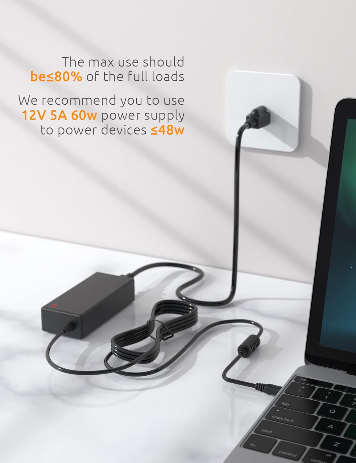 TMEZON Power Adapter in Use