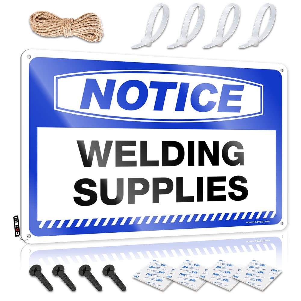 Fzfn Colour Notice Welding Supplies Funny Wall Art Backyard Bar Decor | Aesthetic Accessories Decorative Wall Art(30X40cm)