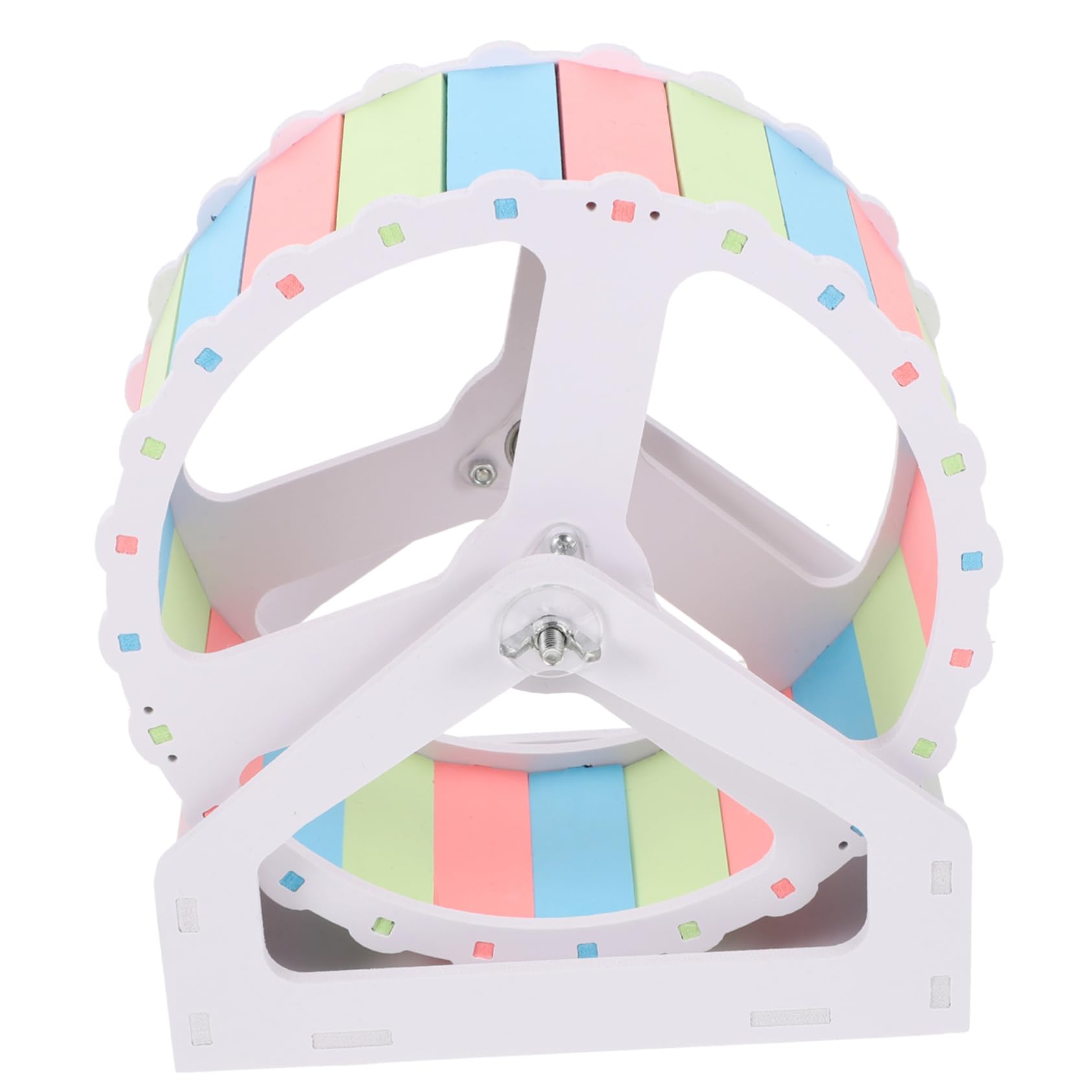 GRIRIW Large Hamster Wheel Chinchilla Wheel Self-Assembly Pet Exercise Toy for Small Animals