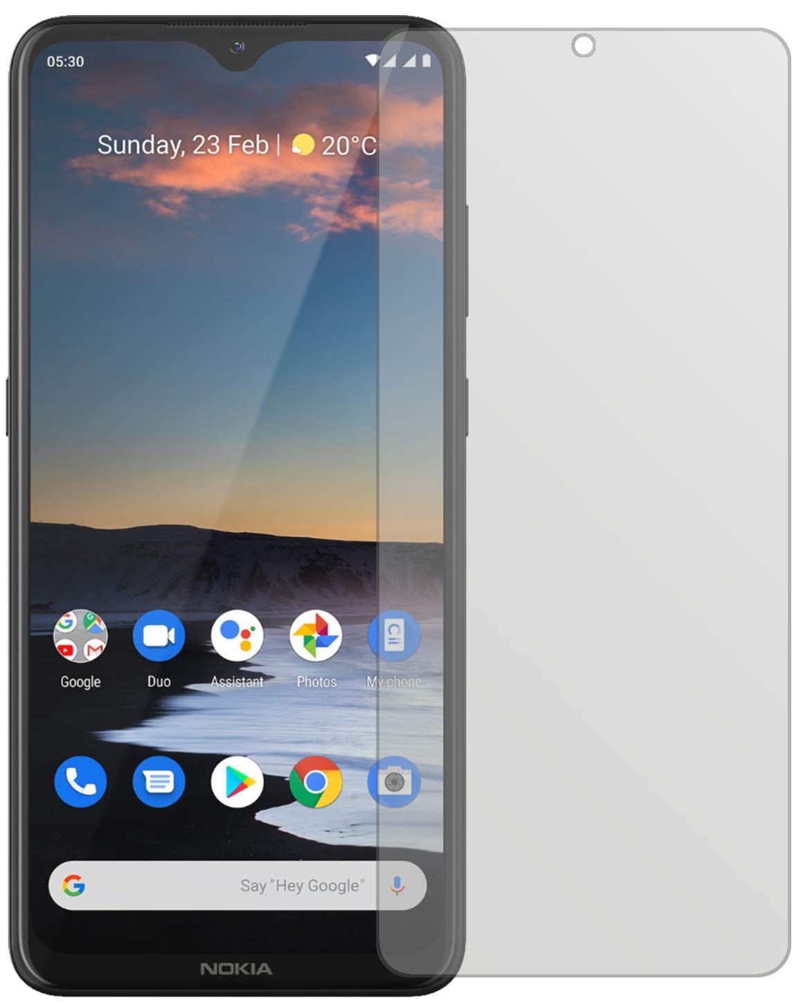 2x Pellicola per Nokia X71 Protettiva Protezione Vetro Flessibile 9H dipos