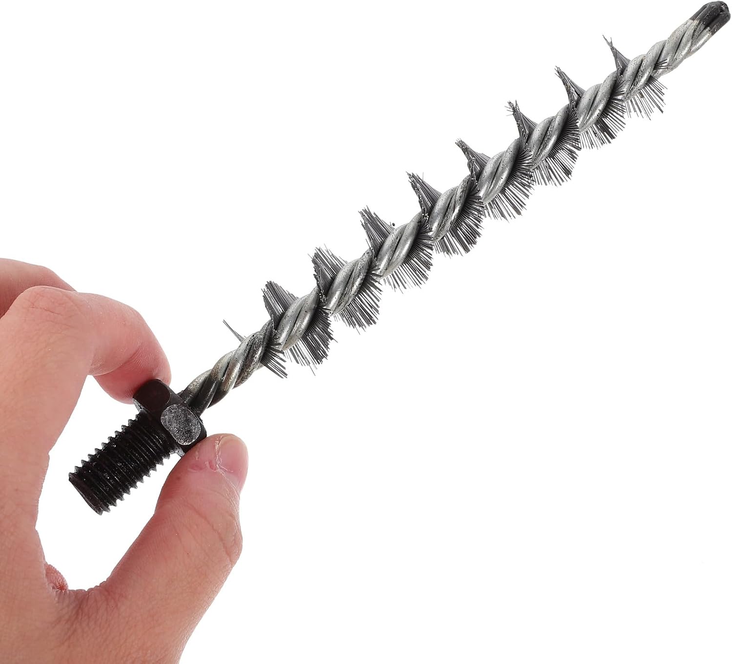 2pcs Steel Wire Chimney Brush 20mm Diameter Long Handle Fireplace Cleaning Brush for Stove and Kitchen Pipe Maintenance