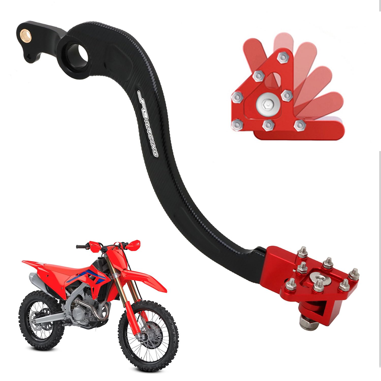 Amazon.com: JFG RACING Motorcycle Folding Rear Brake Pedal Foot