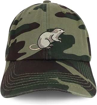 Trendy Apparel Shop Rat Embroidered Unstructured Cotton Dad