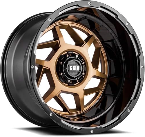 Grid Off-Road GD14 Custom Wheel - 17x9, 15 Offset, 6x120.65 Bolt Pattern, 78.1mm