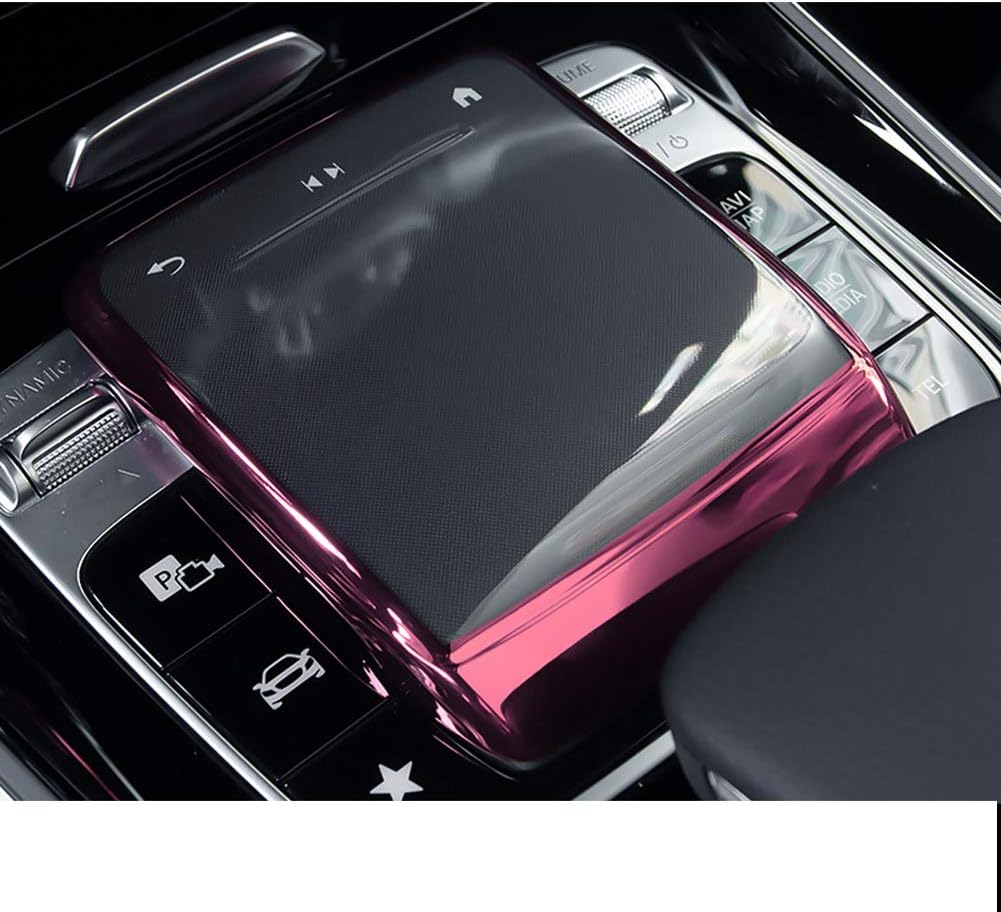 SHIFENG Soft TPU Car Center Console Mouse Protect Cover For Mercedes-Benz A W177 B W247 GLB 250 X247 CLA 35 AMG W118 GLE W167 GLS X167 2020 2021(Red)