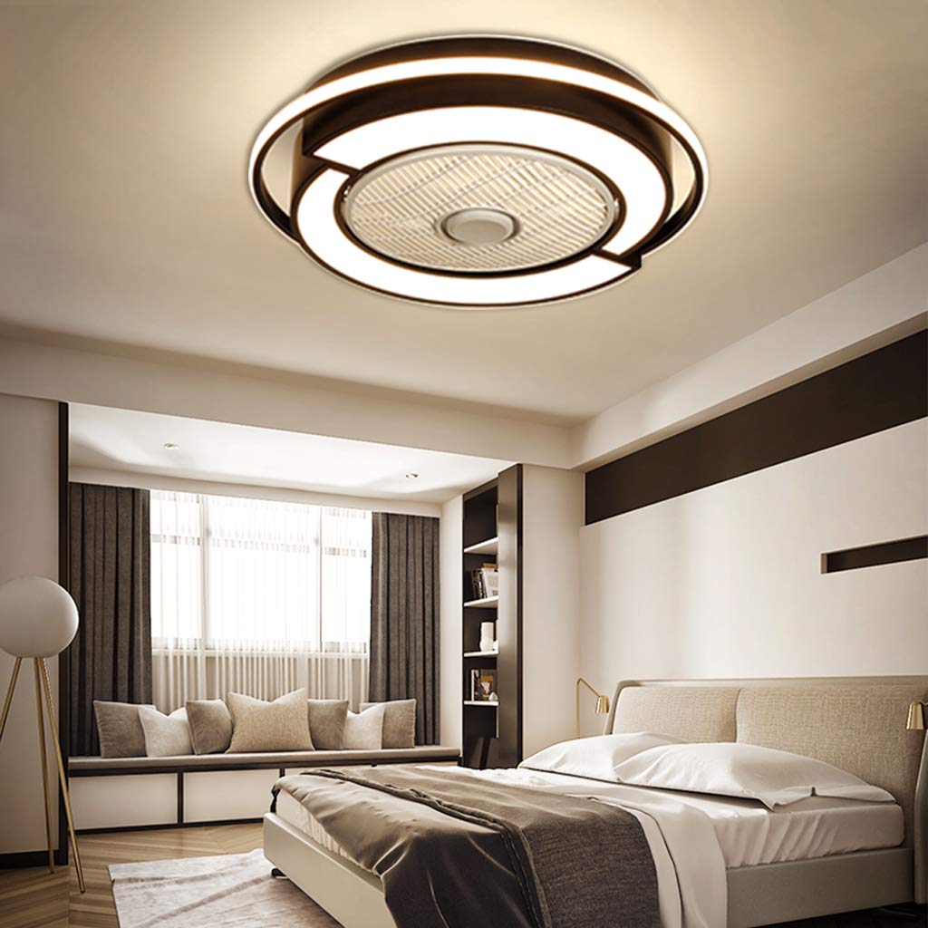 31 Inch Dimmable Ceiling Fan With LED Light And Remote Control, Five Invisible Blades, Modern White Recessed Ceiling Fan For Bedroom And Living Room P 45278242