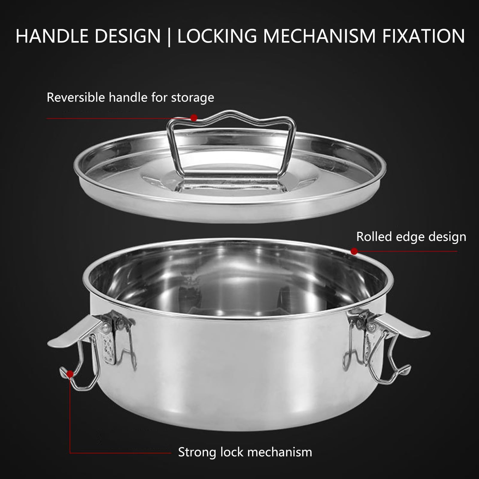 Molde redondo para tartas con tapa, 7,5 cm de profundidad, molde de flan de acero inoxidable para hornear al vapor, para tartas de queso, postres, mango ergonómico, molde para hornear flan