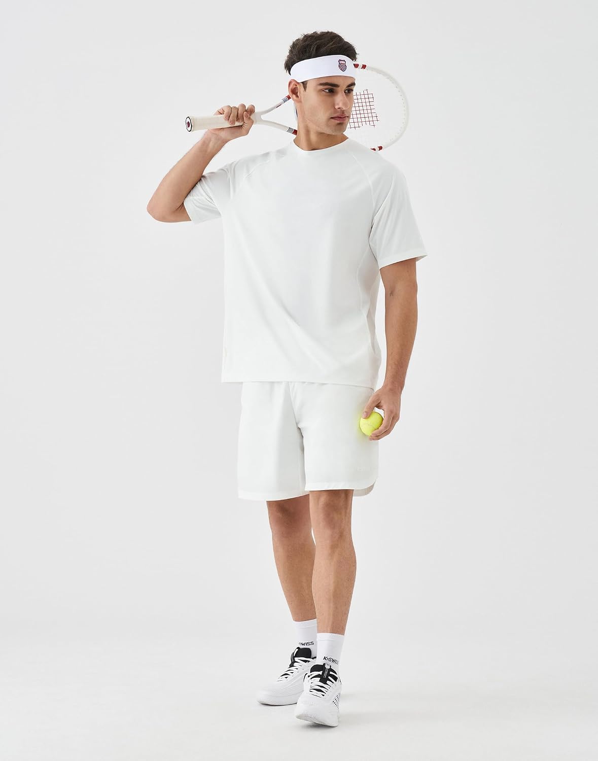 K-Swiss Mens Athletic Workout T-Shirts - DryAero Performance Lightweight Quick Dry Shirts Tops for Tennis Running Gym