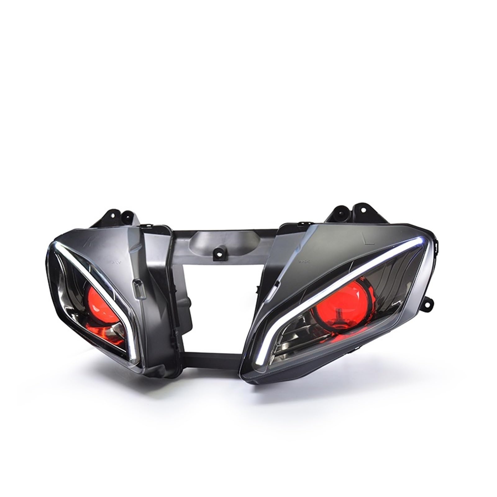 Couvercle De Phare Moto Pour Yamaha YZF R6 (2003-2005) Et R6S (2006-2009) – Noir ABS – Remplacement Facile Sans Perçage