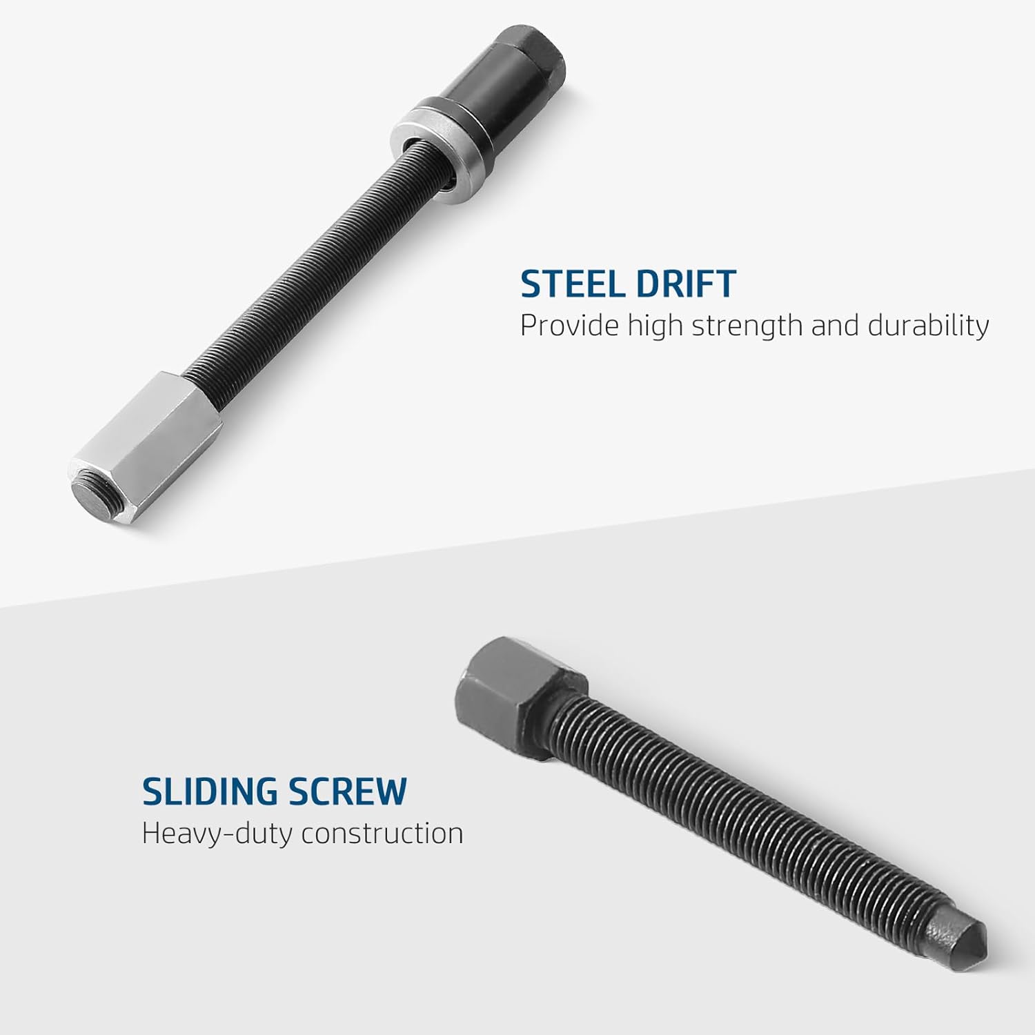 DASBET Front Wheel Drive Bearing Puller | 19PCS Front Wheel Hub Drive Bearing Removal Install Adapter Puller Pulley Service Tool Kit