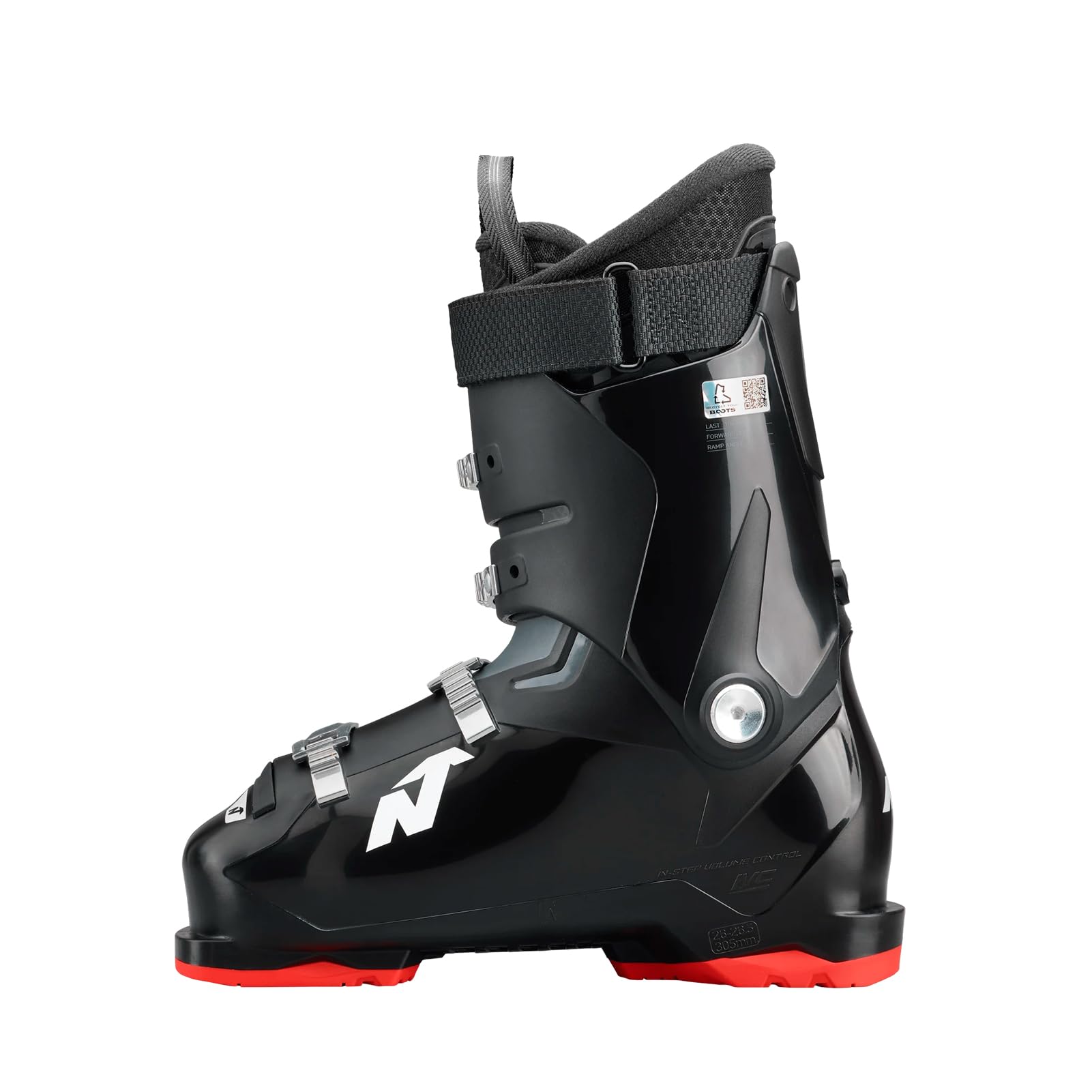 Nordica The Cruise 80 Men's Comfort Fit All Mountain Alpine Ski Boots (Black/Anthracite/Red, 27.5)