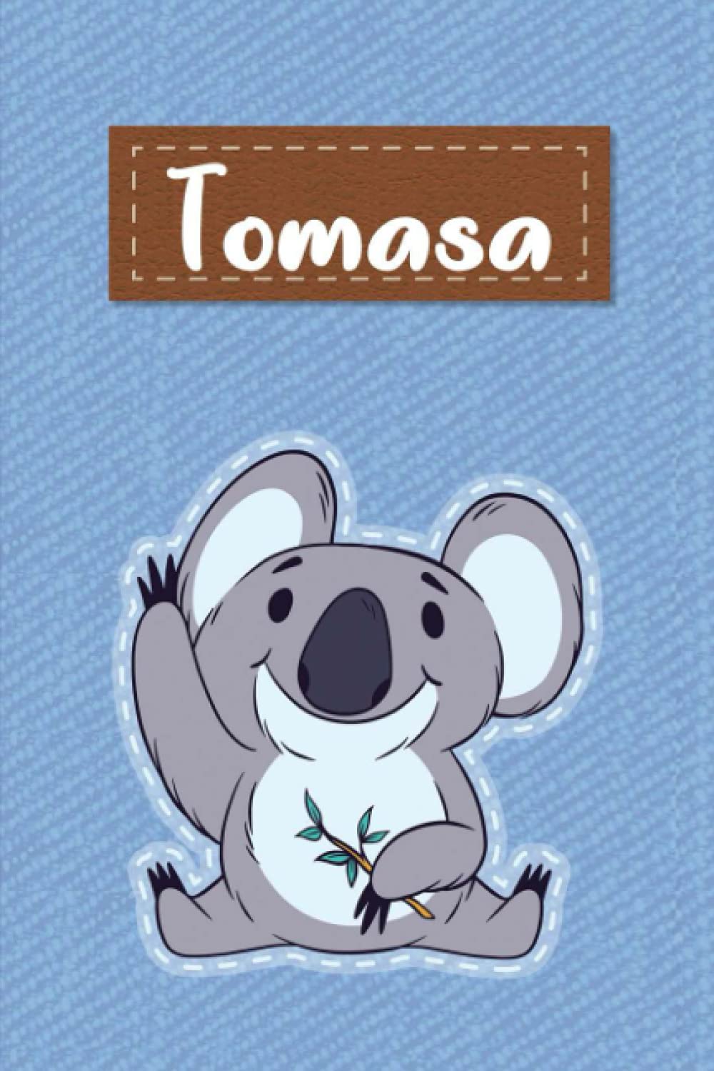 Tomasa: Lined Writing Notebook for Tomasa With Cute Koala, 120 Pages, 6x9