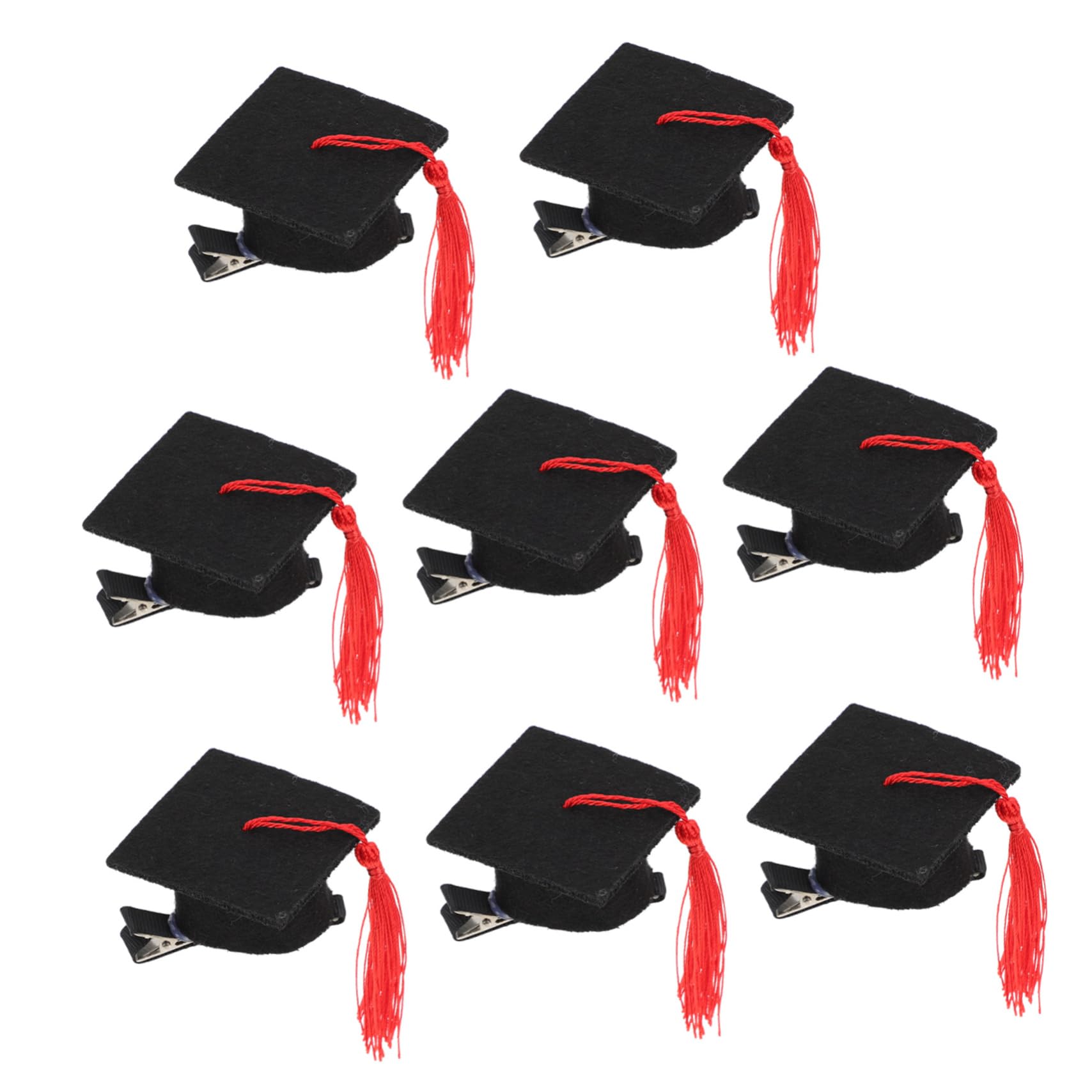 LABRIMP 8 Pezzi Fermagli per Decorativi Forma Cappello Laurea per Feste Laurea Accessori per Foto e Divertimento Sicuri e Fashion per Laureati e Amici