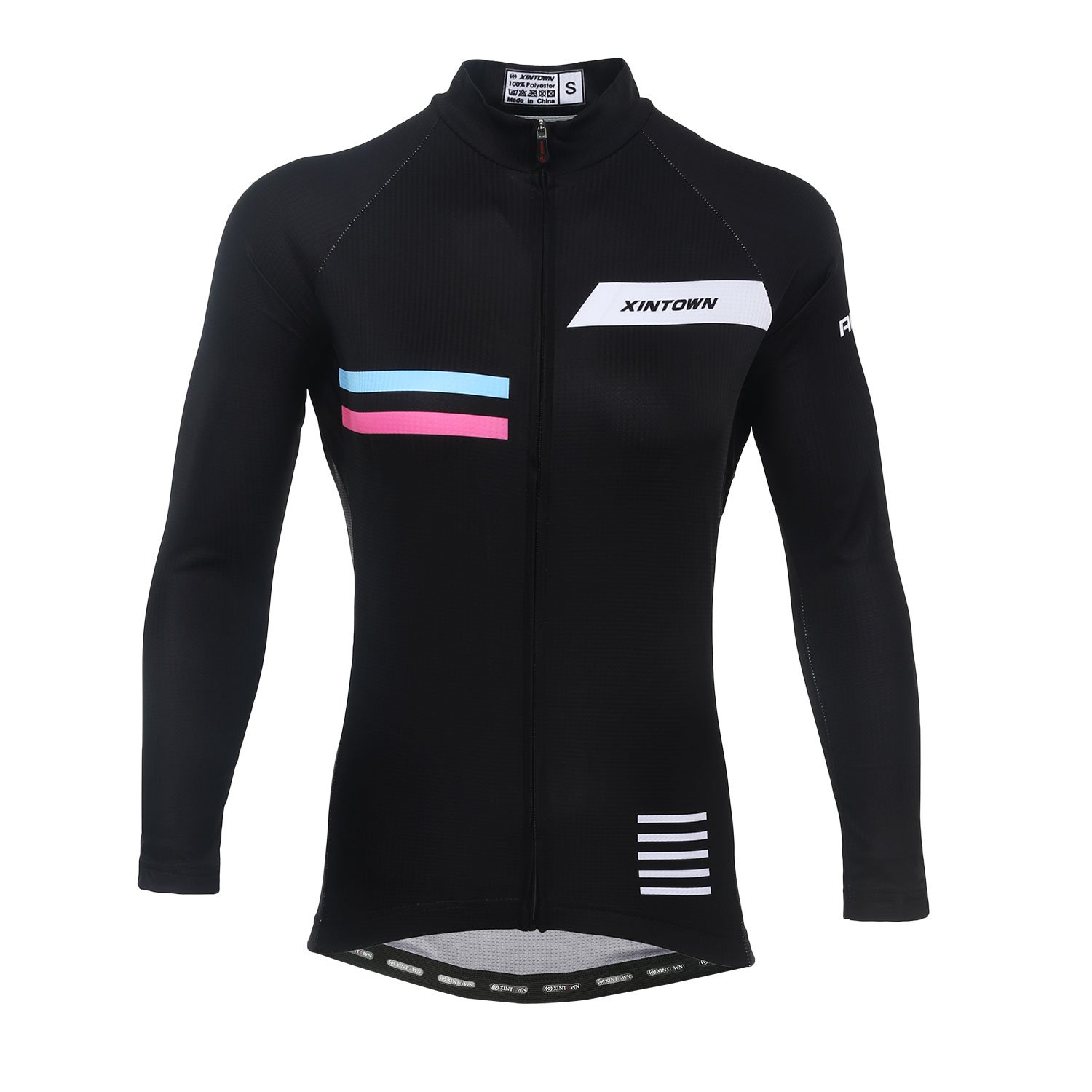 DuShow Women Thermal Fleece Cycling Jersey Shirt Long Sleeves Winter Jacket Top