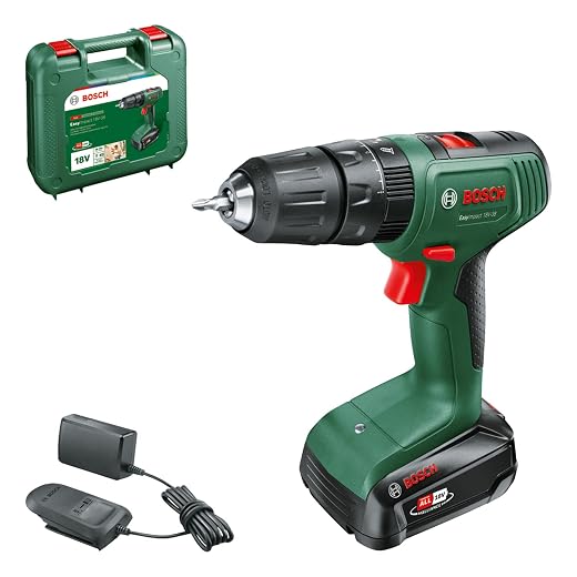 Bosch EasyImpact 18V-38 battery hammer drill (1 x 2.5 Ah battery; 18 V system; in carrying case)