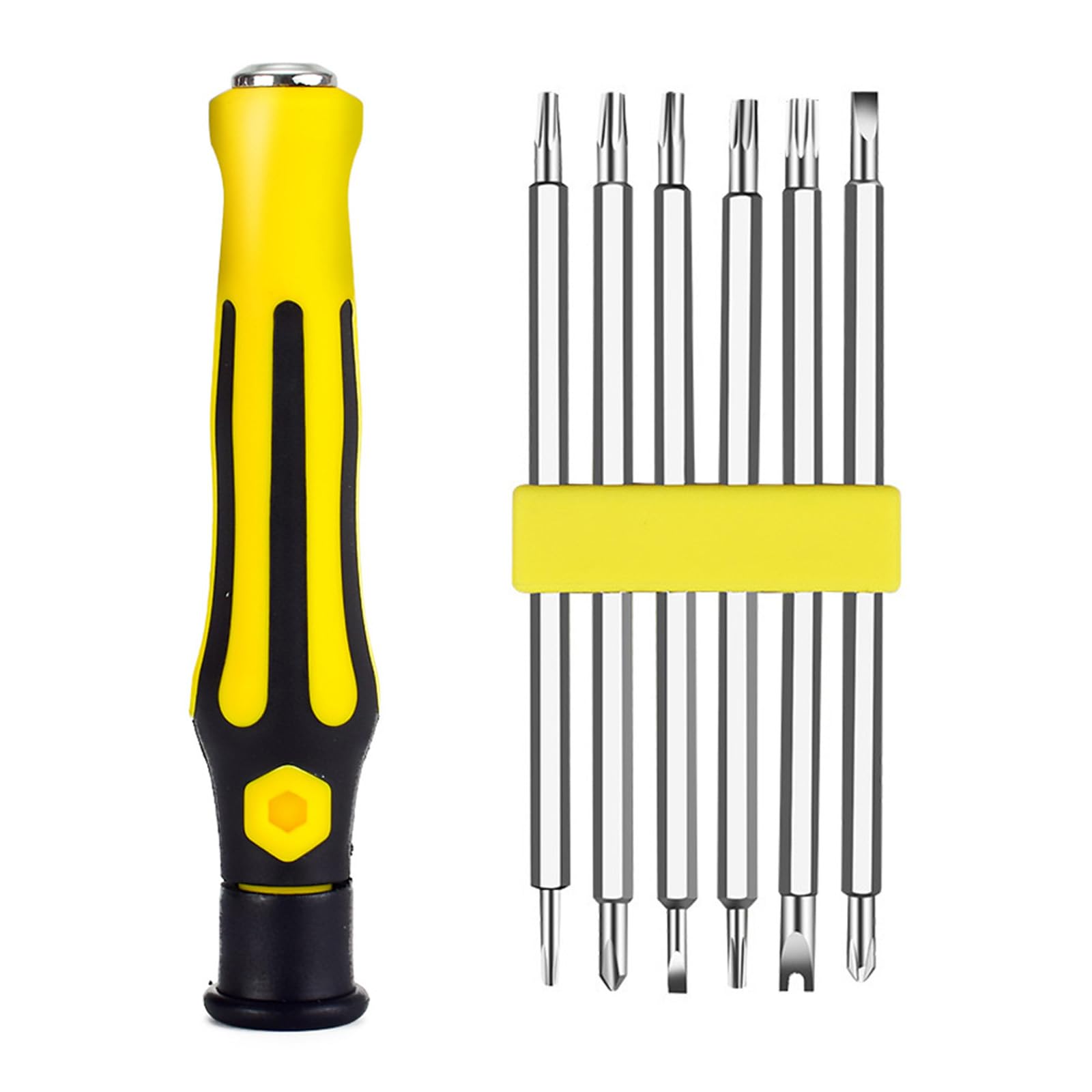 Yrohgkpn 12 In 1 Screwdriver Set Flat Shaped Screwdriver Head Multifunctional Handheld Maintenance Tool Phone Repair