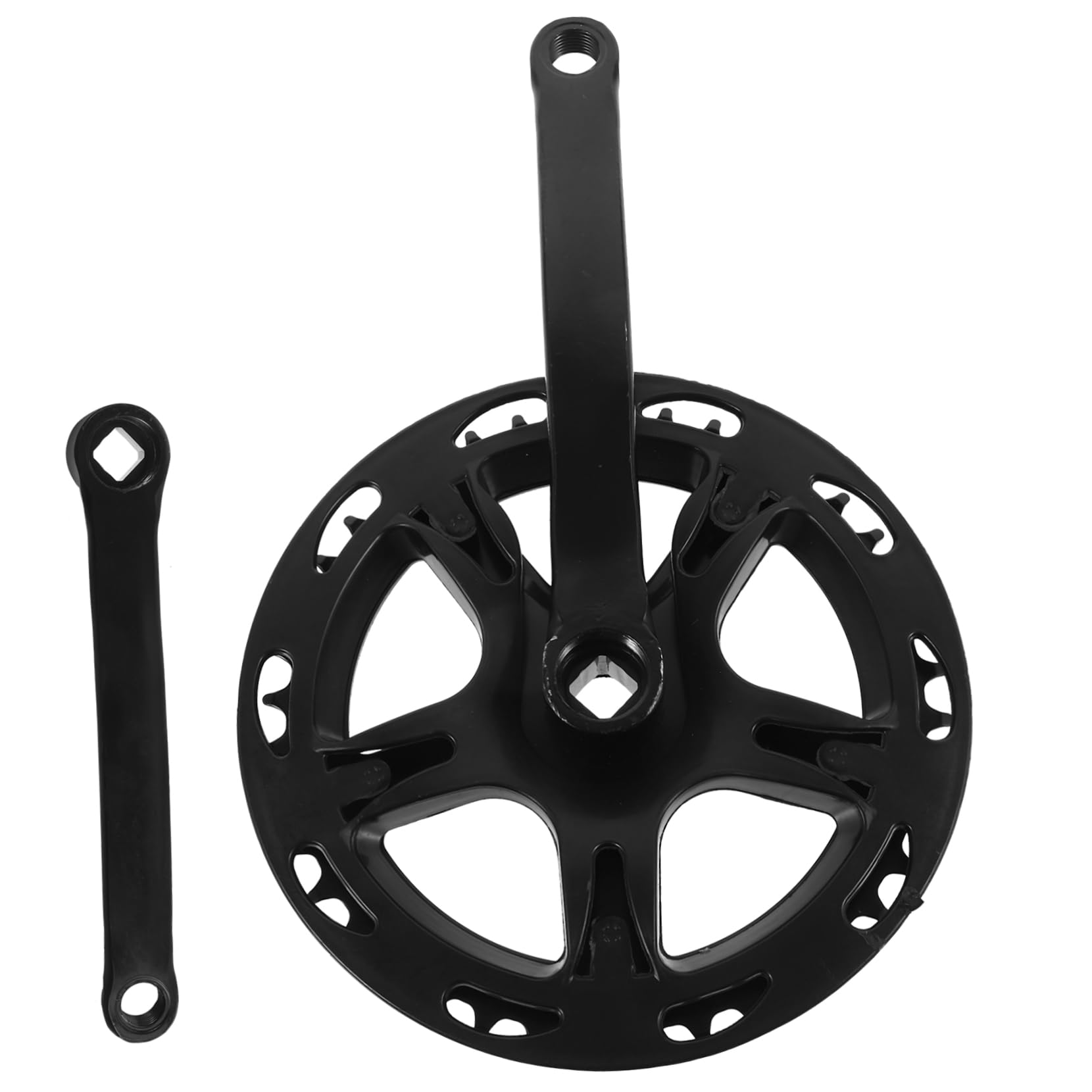 VICASKY Set di Guarnitura per Bicicletta in Acciaio Nero Foro di Precisione, Manovella Sostituibile per Riparazione Bici,