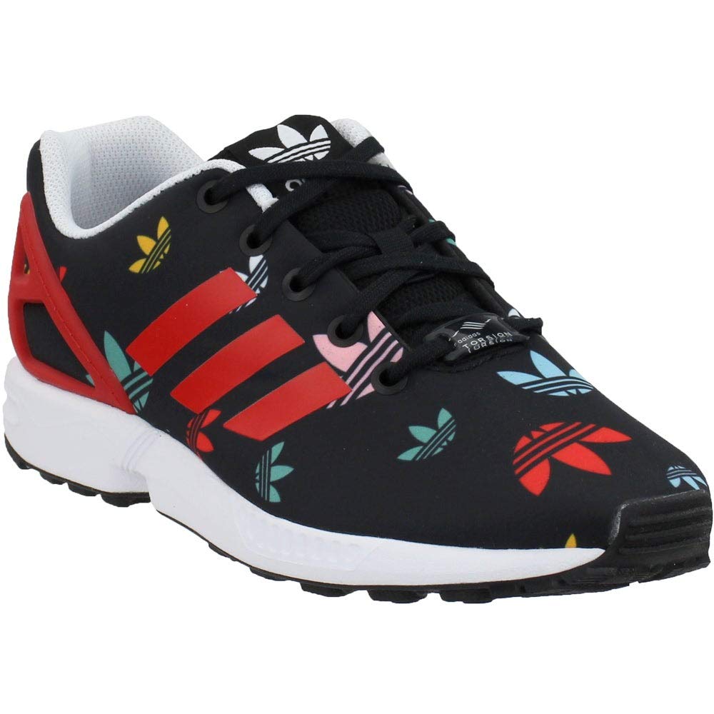 adidas Originals Baby Boys ZX Flux Sneaker, core Black/Lush red/FTWR White, 6.5 Infant