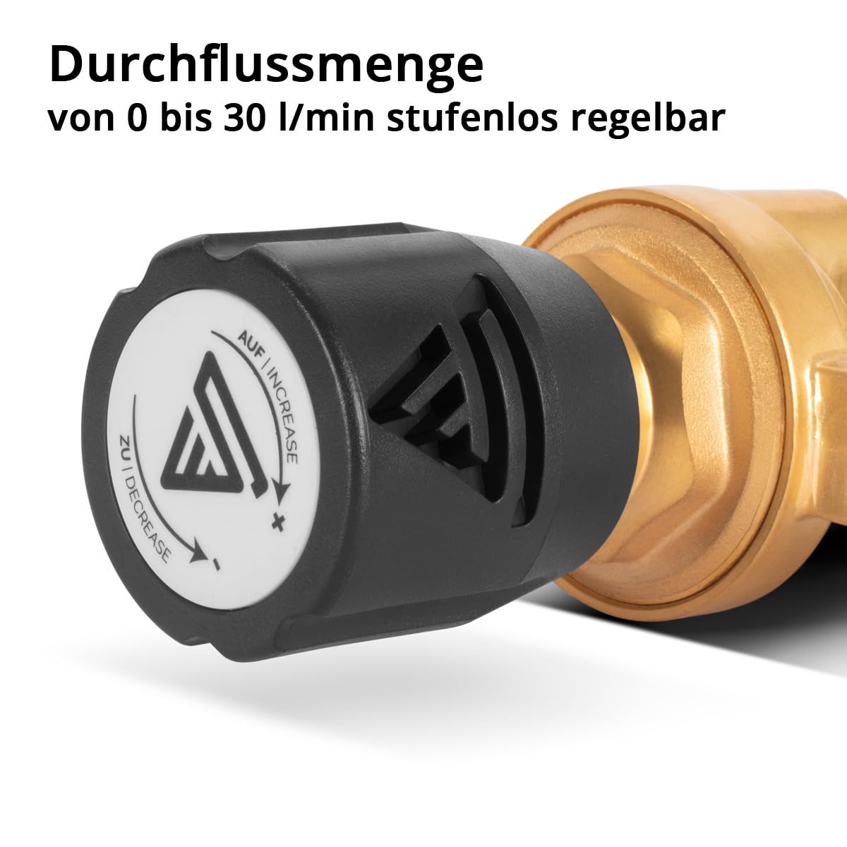STAHLWERK Druckminderer ST-300 Pro – bis 300 bar, aus hochwertigem Messing, nach DIN EN ISO 2503, für Argon, CO2, Mix 18 & Schutzgase, mit W21,8 x 1/14" Gewinde, stufenlos regelbarer Druckregler