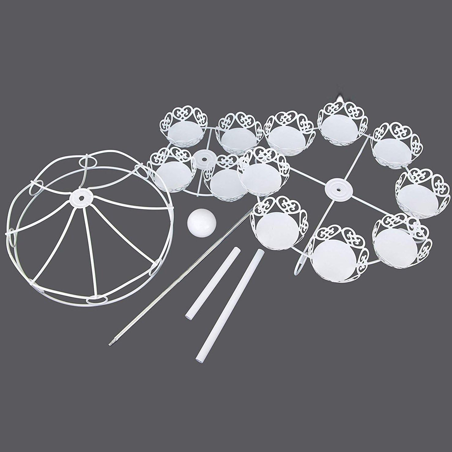 Soporte De Exhibición para Magdalenas De 2 Capas, Soporte para Servir Postres, Soporte De Torre De Pastelería para Boda, Hogar, Baby Shower, Decoración para Fiesta De Té