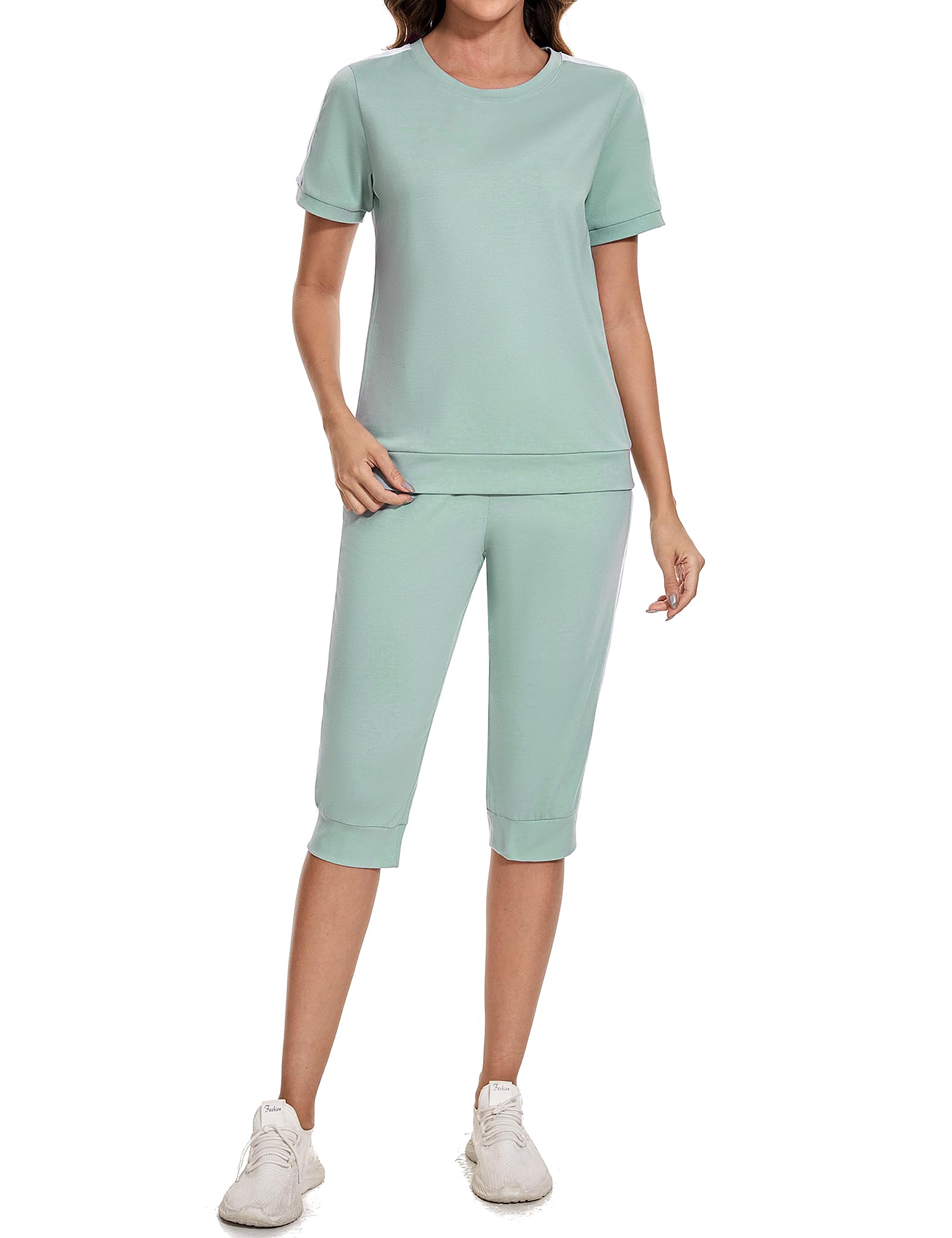 Aottori SurvêTements Femme Ensemble de Sport 2 Pièces Ensembles de Sweatshirt Pantalon Casual Pyjama D'Intérieur Jogging Outwear Sportswear