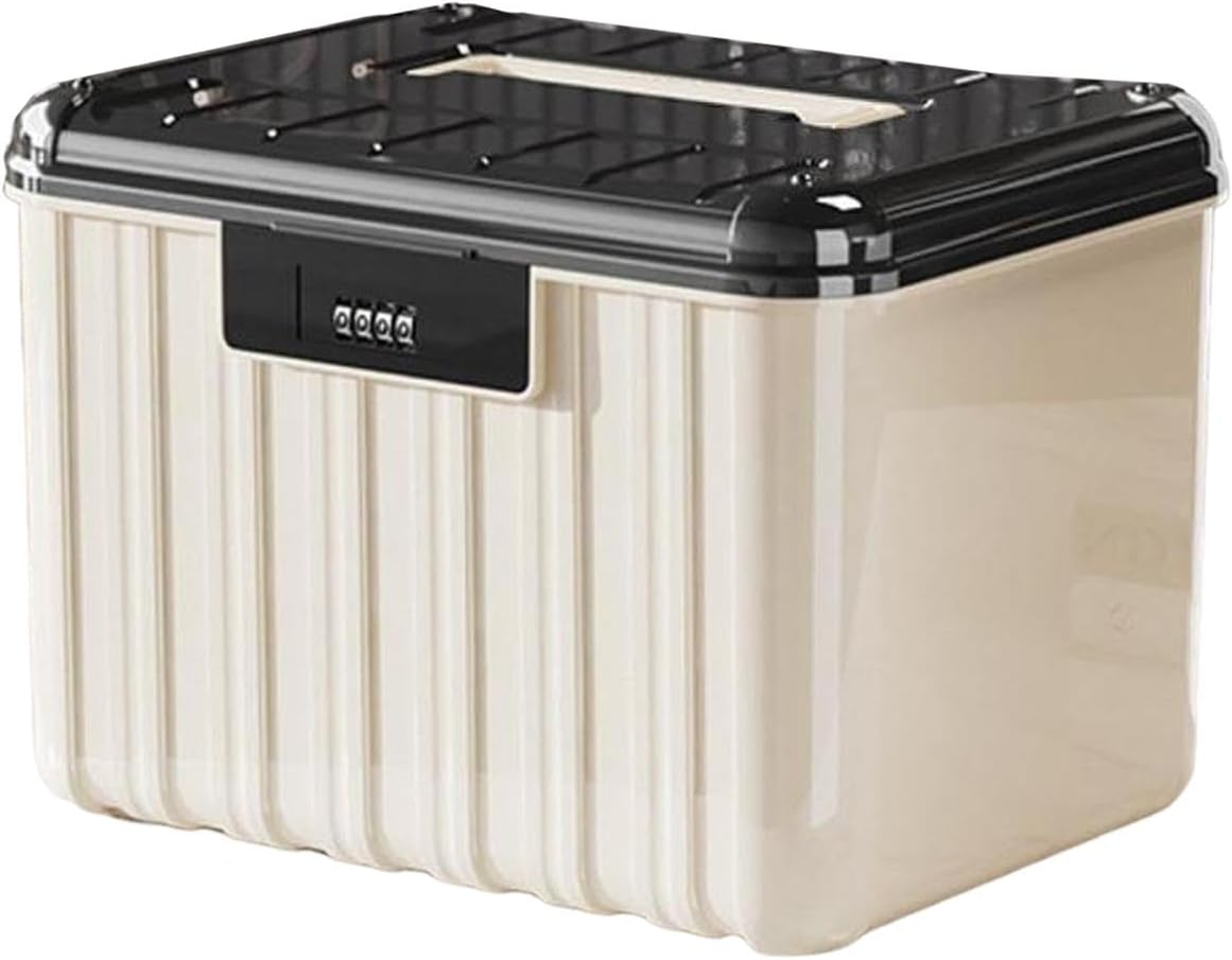 Lockable Storage Container Bin Double Layer for Business Closet Laundry Room 30.5x24x21.8cm | Home & Garden | Household Supplies & Cleaning | Home Organization | Storage Bins & Baskets