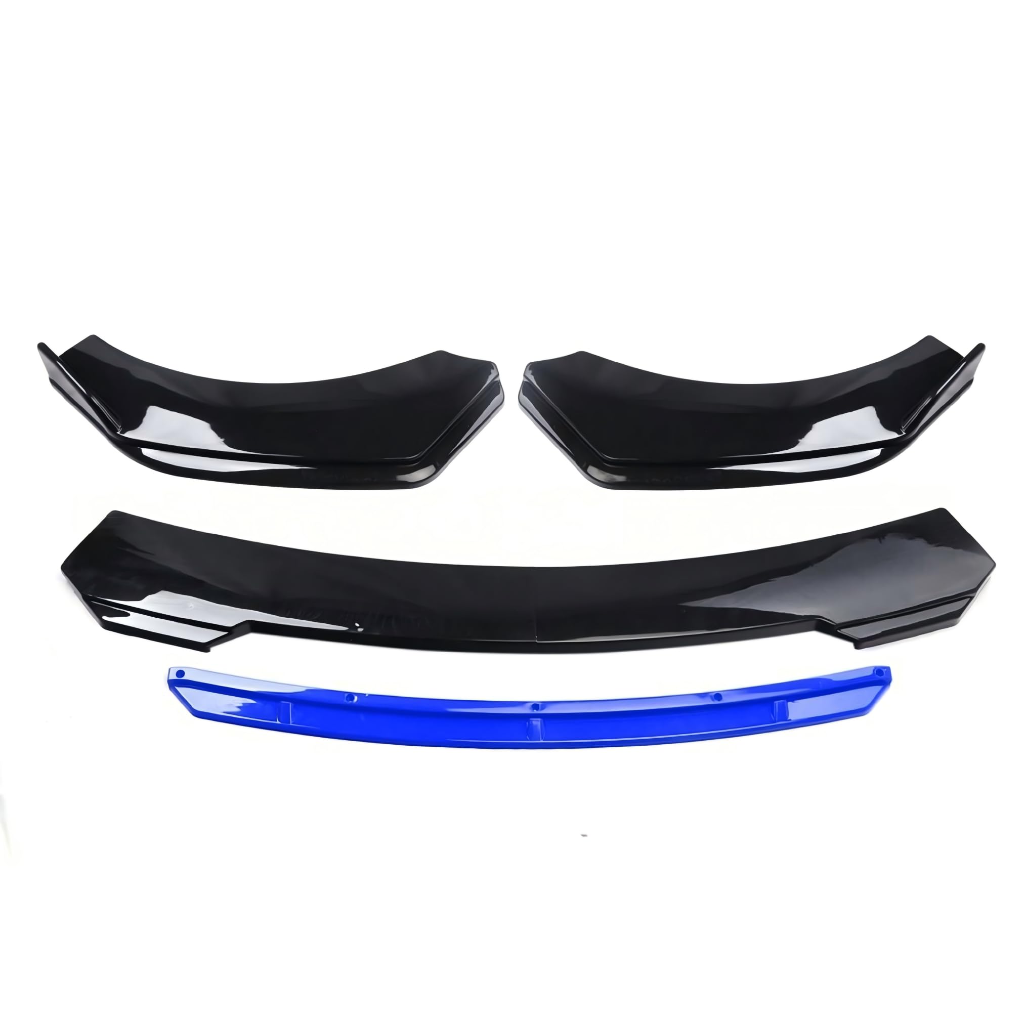 EDCTGHLO Front Lip Spoiler for Volkswagen Beetle (1997-2019) Car Aero Body Kit Performance Tuning Lower Bumper Valance Protector Sport Exterior Styling Auto Replacement Accessory, glossy black-blue