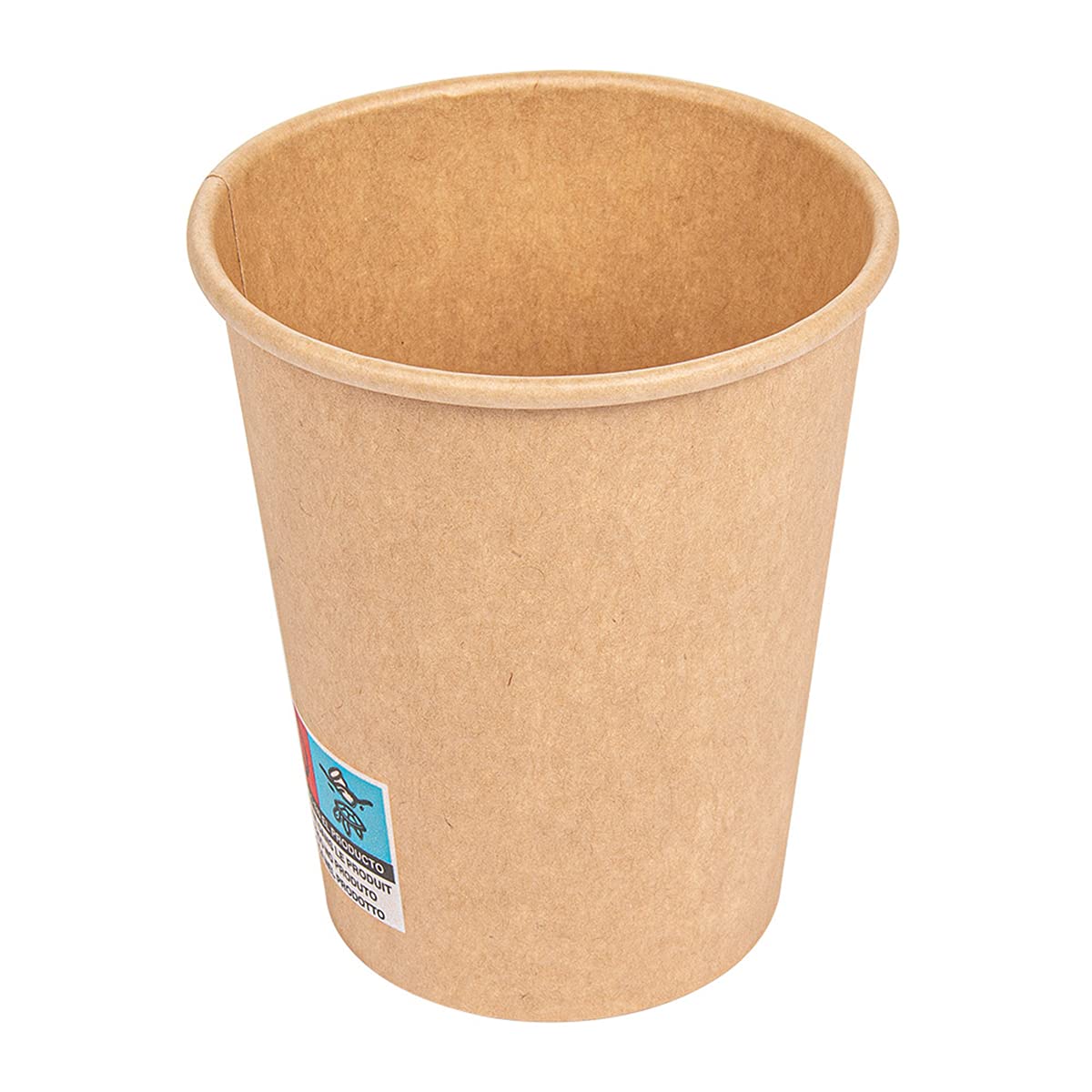 Vasos Bebidas Calientes 240 Ml 1 Pared 280 Pe G/M2 8/5,6X9,2 Cm Marrón Cartoncillo 50 Unidades