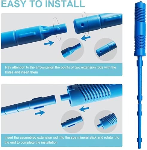 Miniatura 4 de SPA - Piezas de palo mineral con cartucho de 4 meses de vida útil universal para bañera de hidromasaje (paquete de 5)