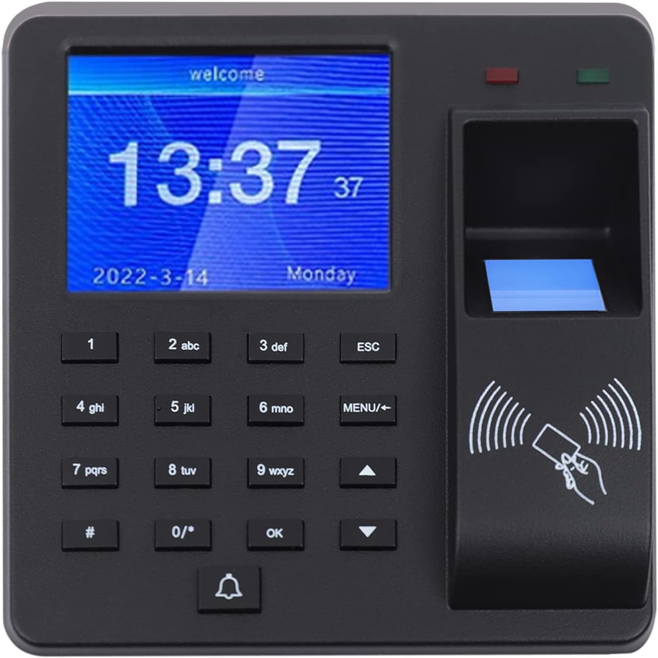 SNKOURIN Time Clock,Biometric Fingerprint Time Clocks for