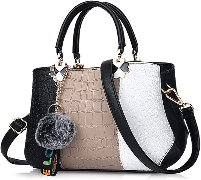 NICOLE & DORIS Fashion Women Handbags Tote Bag for Ladies Shoulder Bag Crossbody Bag Messenger Bag PU Leather Classic Design