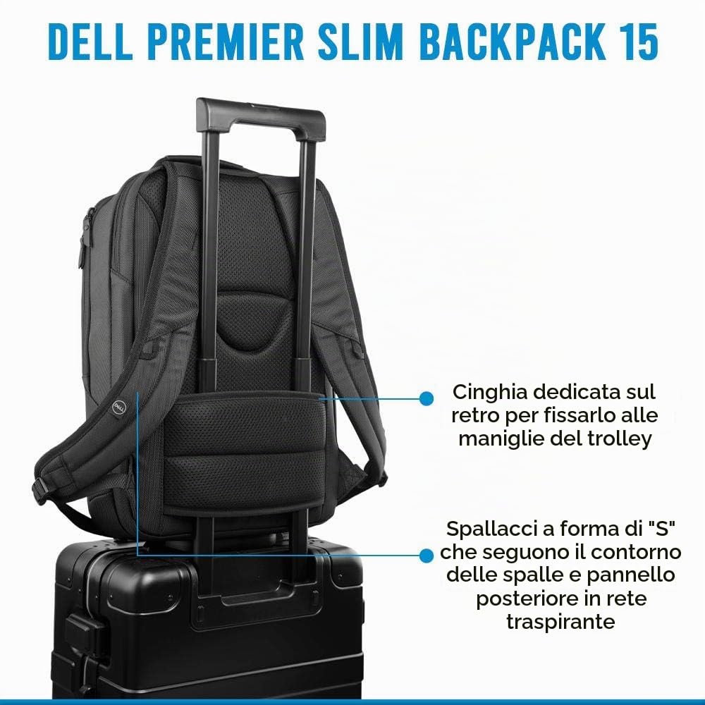 DELL MOCHILA PREMIER - SLIM BACKPACK 15 â€“ PE1520PS â€“ FITS MOST LAPTOPS UP TO 15"